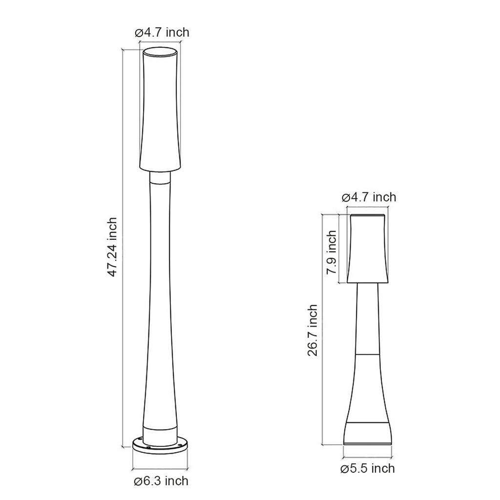 RAVENSDALE NIGHTSCAPE WATERPROOF GARDEN BOLLARD LANTERN