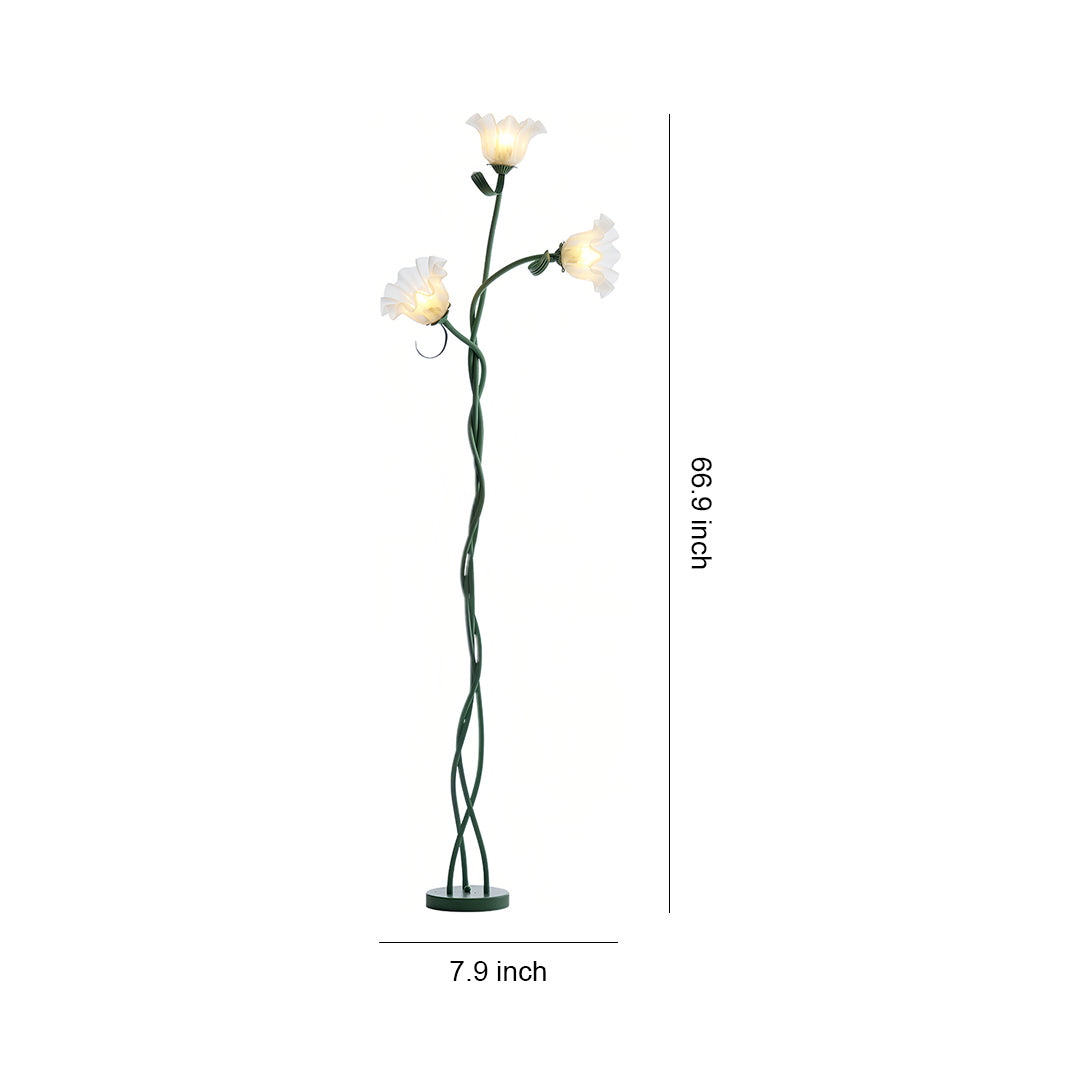 VERDANT VIOLET IRON FLOWER LAMP
