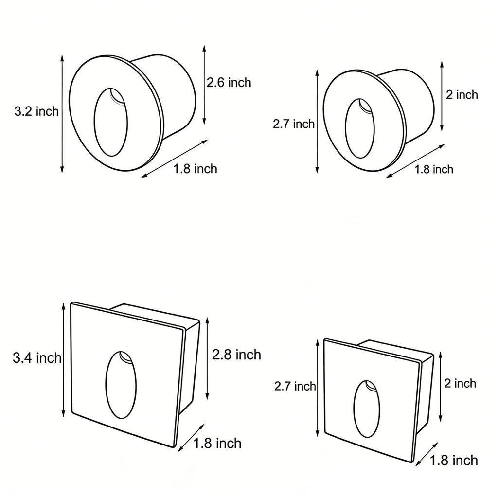 BRACKENWELL RECESSED OVAL LED STEP ILLUMINATOR
