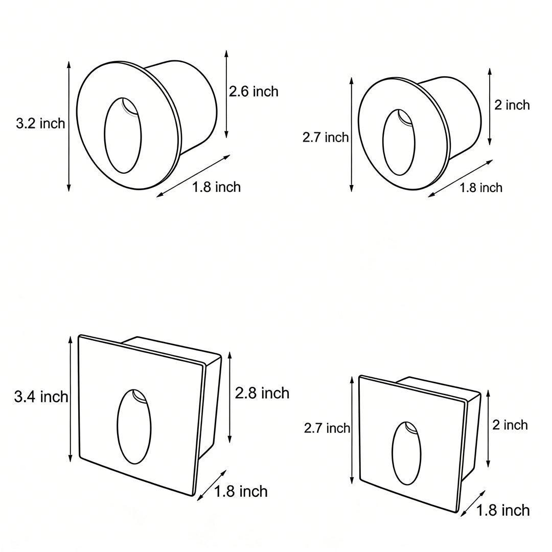 BRACKENWELL RECESSED OVAL LED STEP ILLUMINATOR