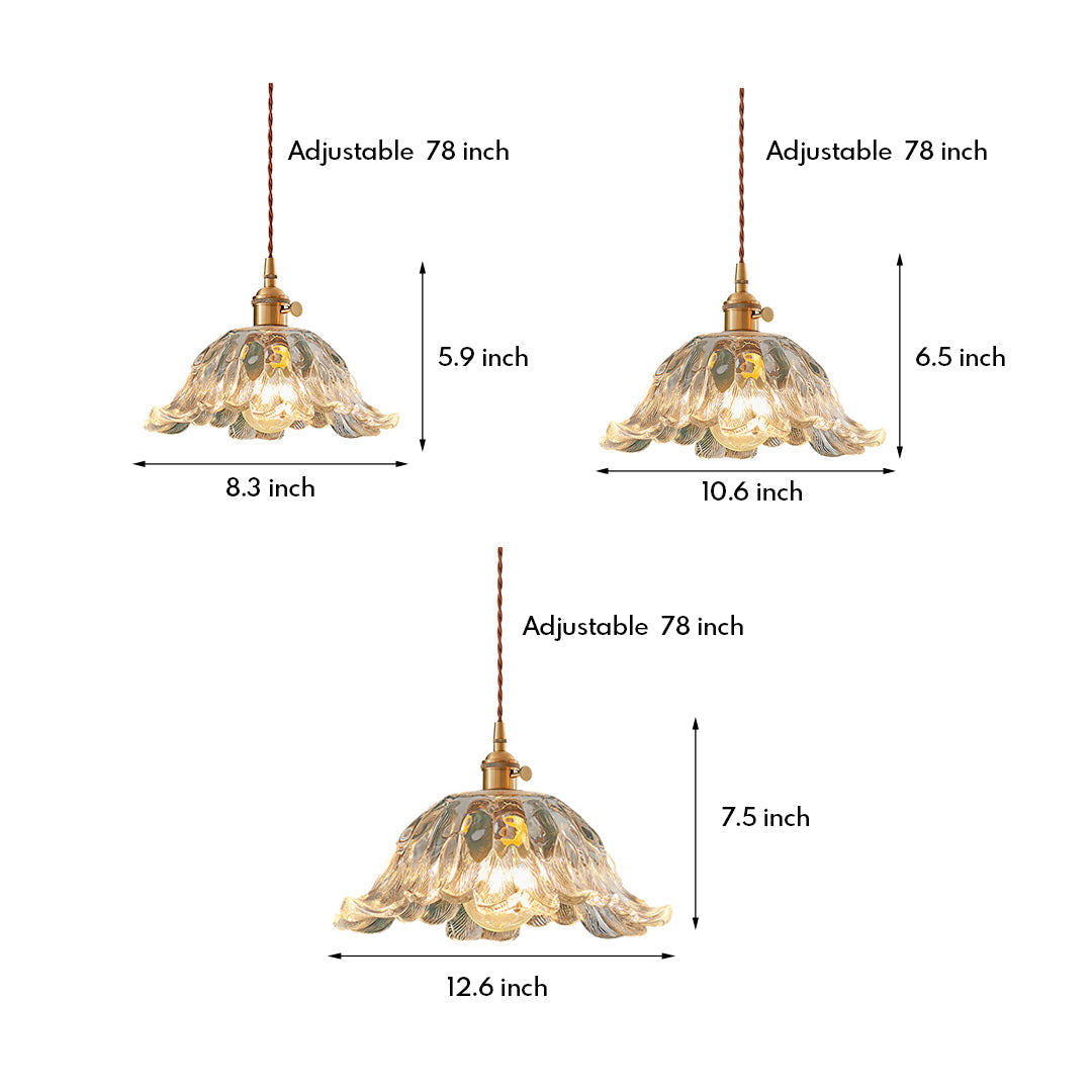 YAMAMOTO BLOOMING GLASS PENDANT LUMINAIRE