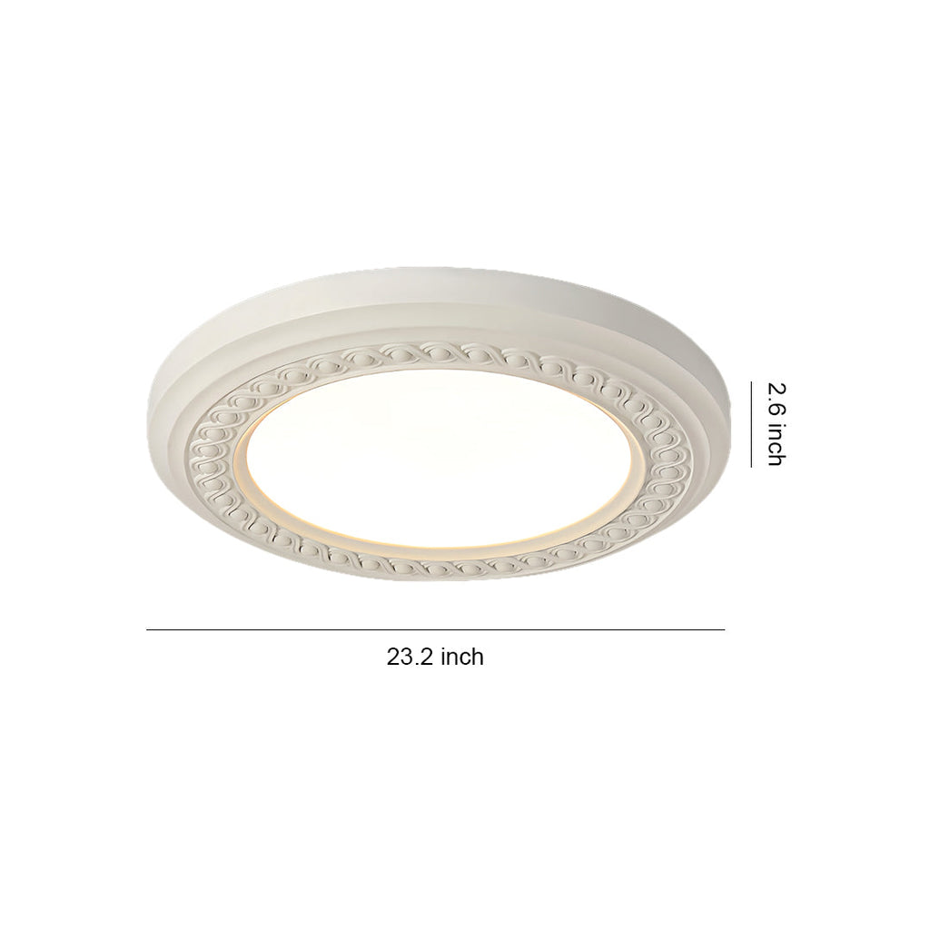 WHITECROFT RESIN EMBOSSED CEILING LANTERN