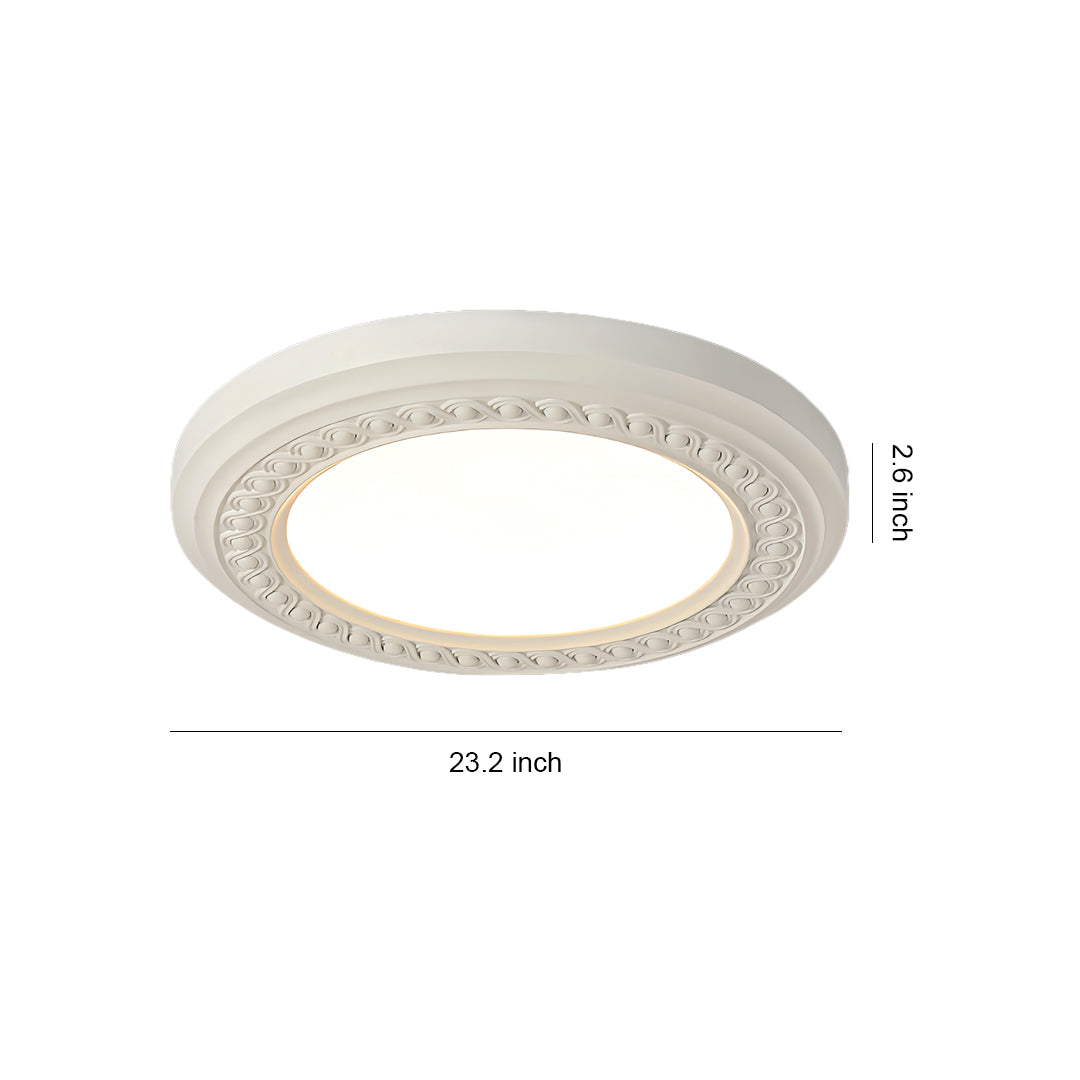 WHITECROFT RESIN EMBOSSED CEILING LANTERN
