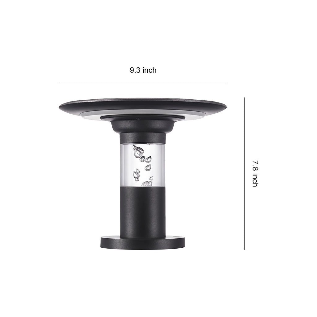 CHARLESTON ALUMINUM SOLAR GARDEN POST LIGHT
