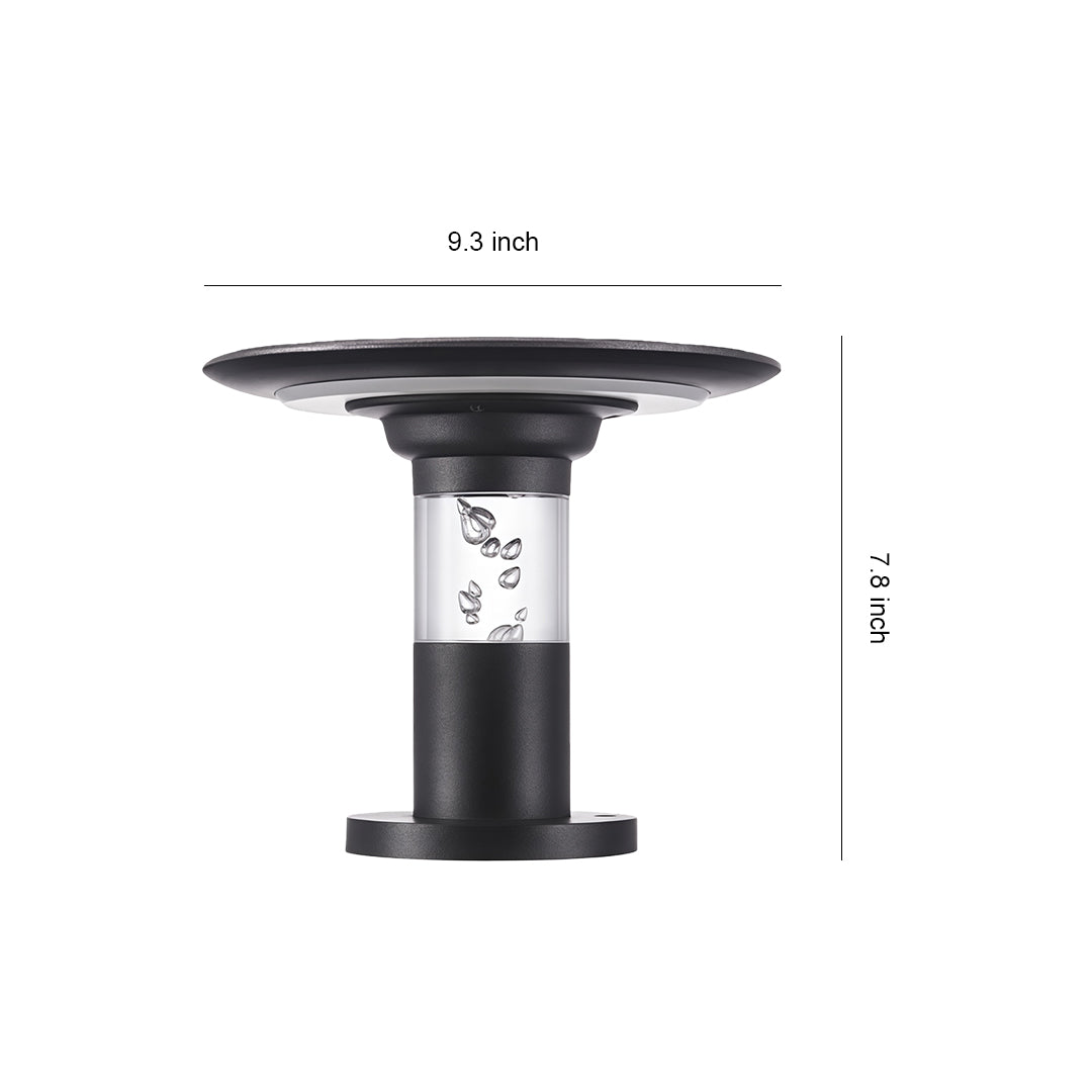 CHARLESTON ALUMINUM SOLAR GARDEN POST LIGHT