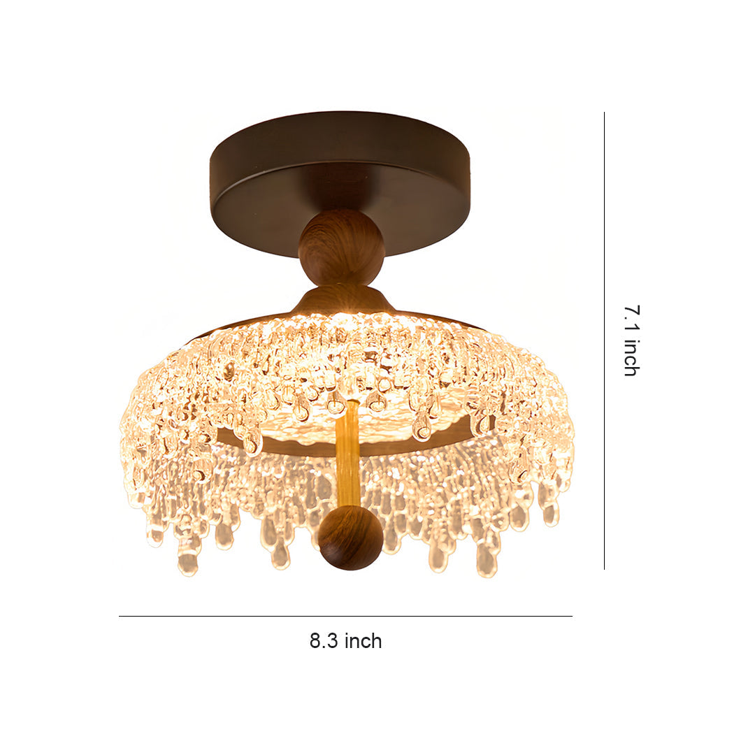 WINTHROP WALNUT DROP CEILING LANTERN