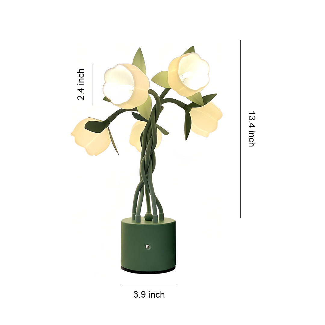 FENWICK VINTAGE GREEN FLEXIBLE STEM LAMP