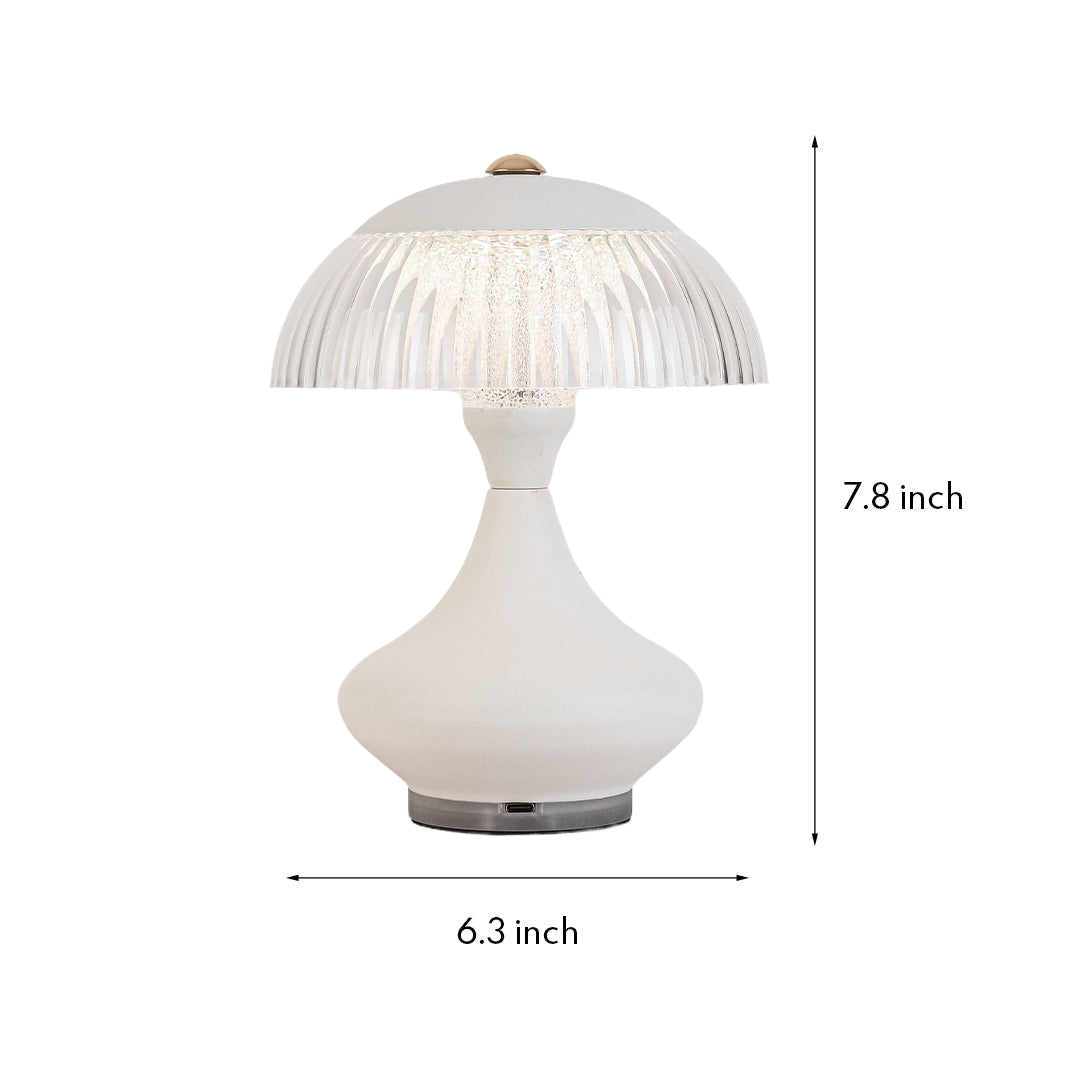 FENTON MODERNIST TABLE LAMP WITH INTEGRATED CHARGER