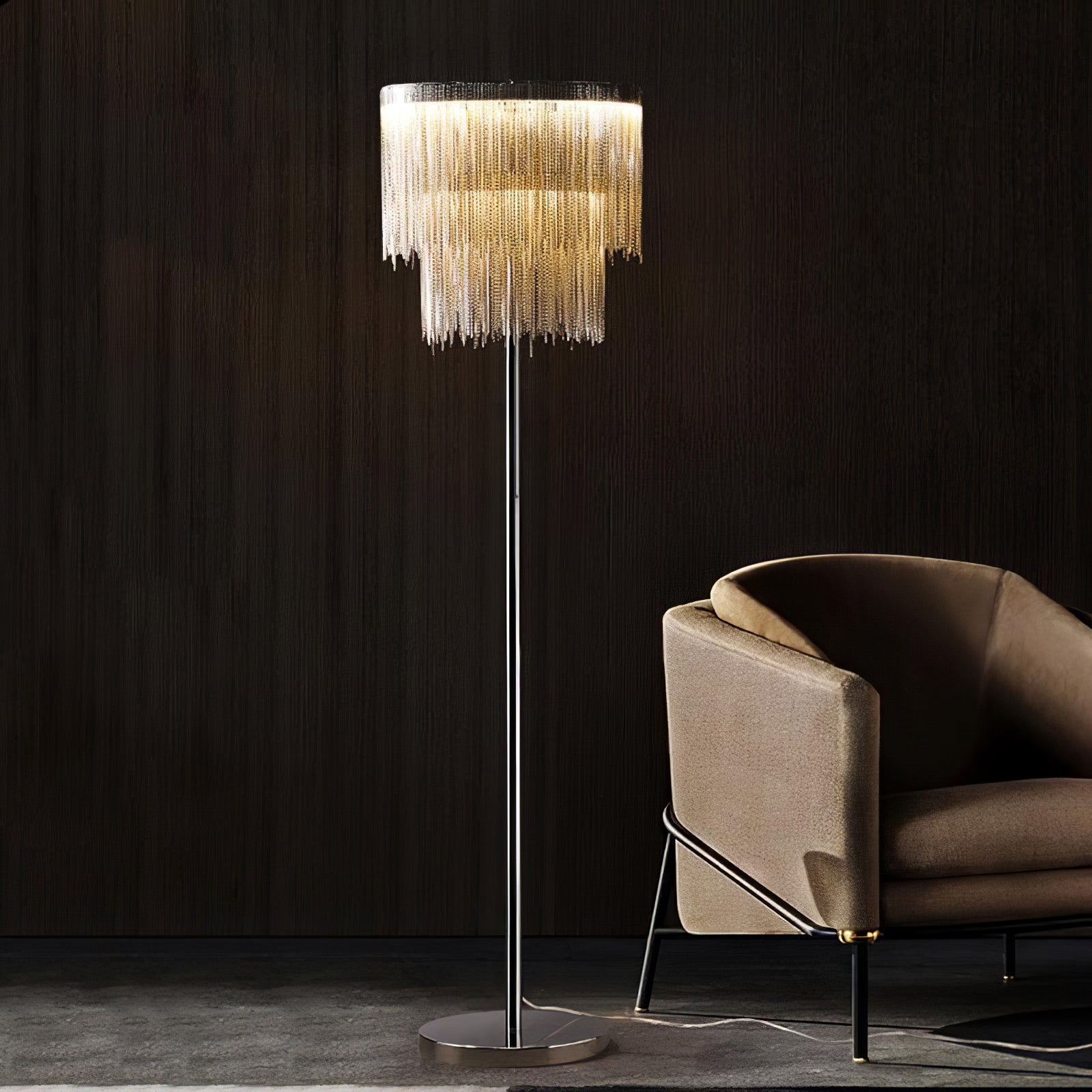 Chesterfield Fringed Standing Illumination