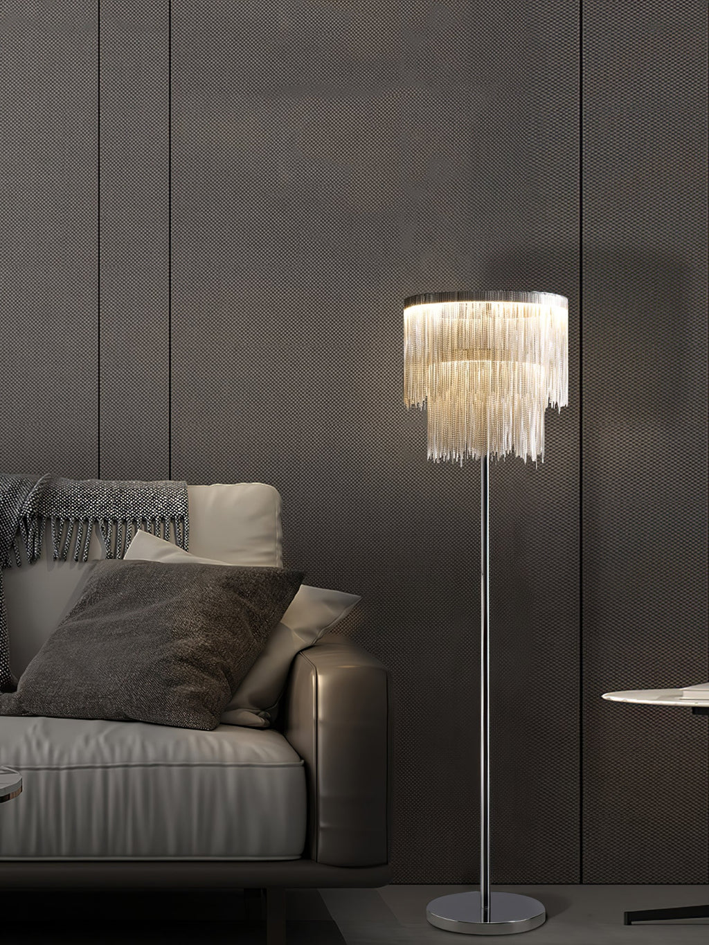 Chesterfield Fringed Standing Illumination