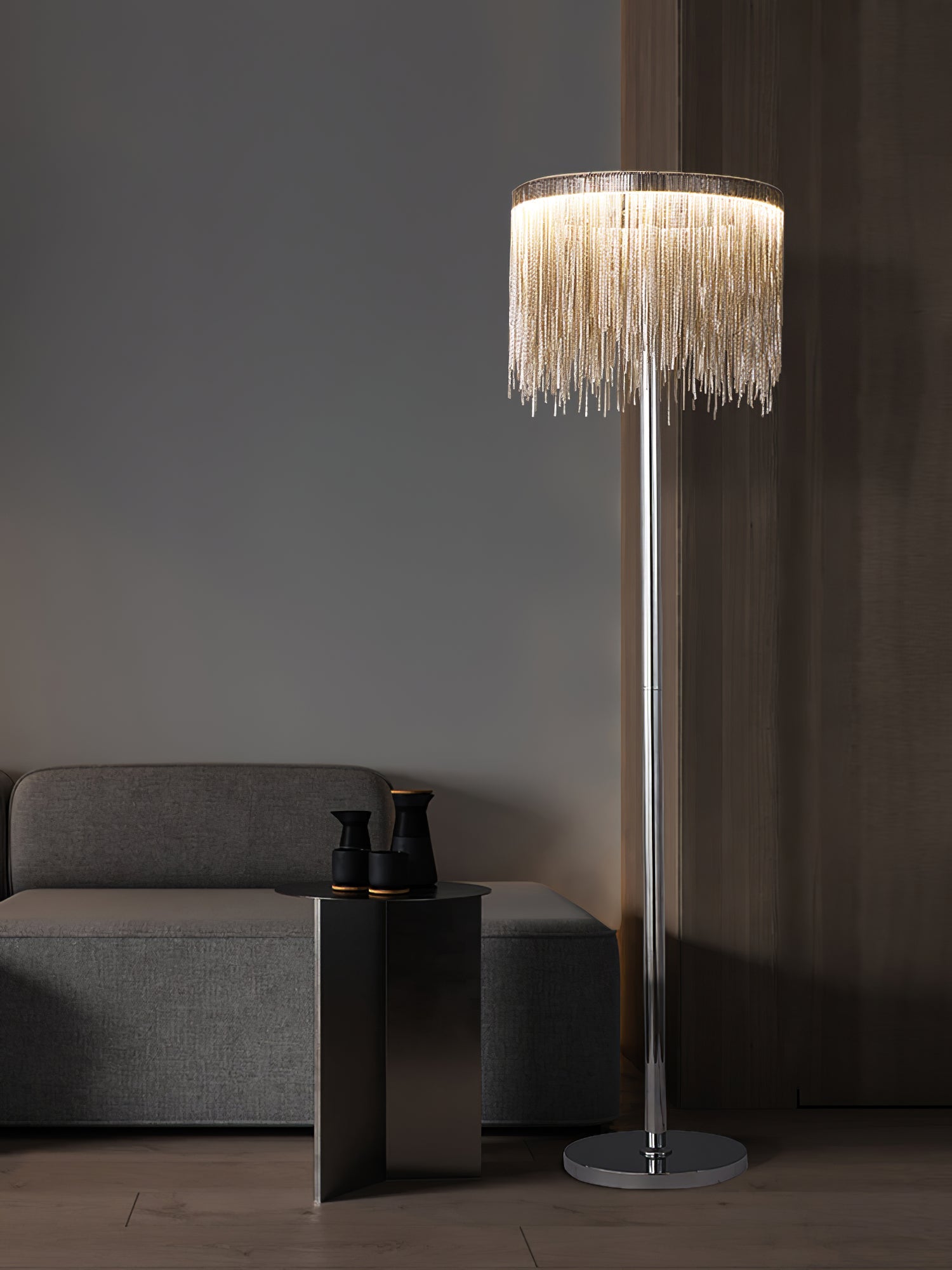 Chesterfield Fringed Standing Illumination