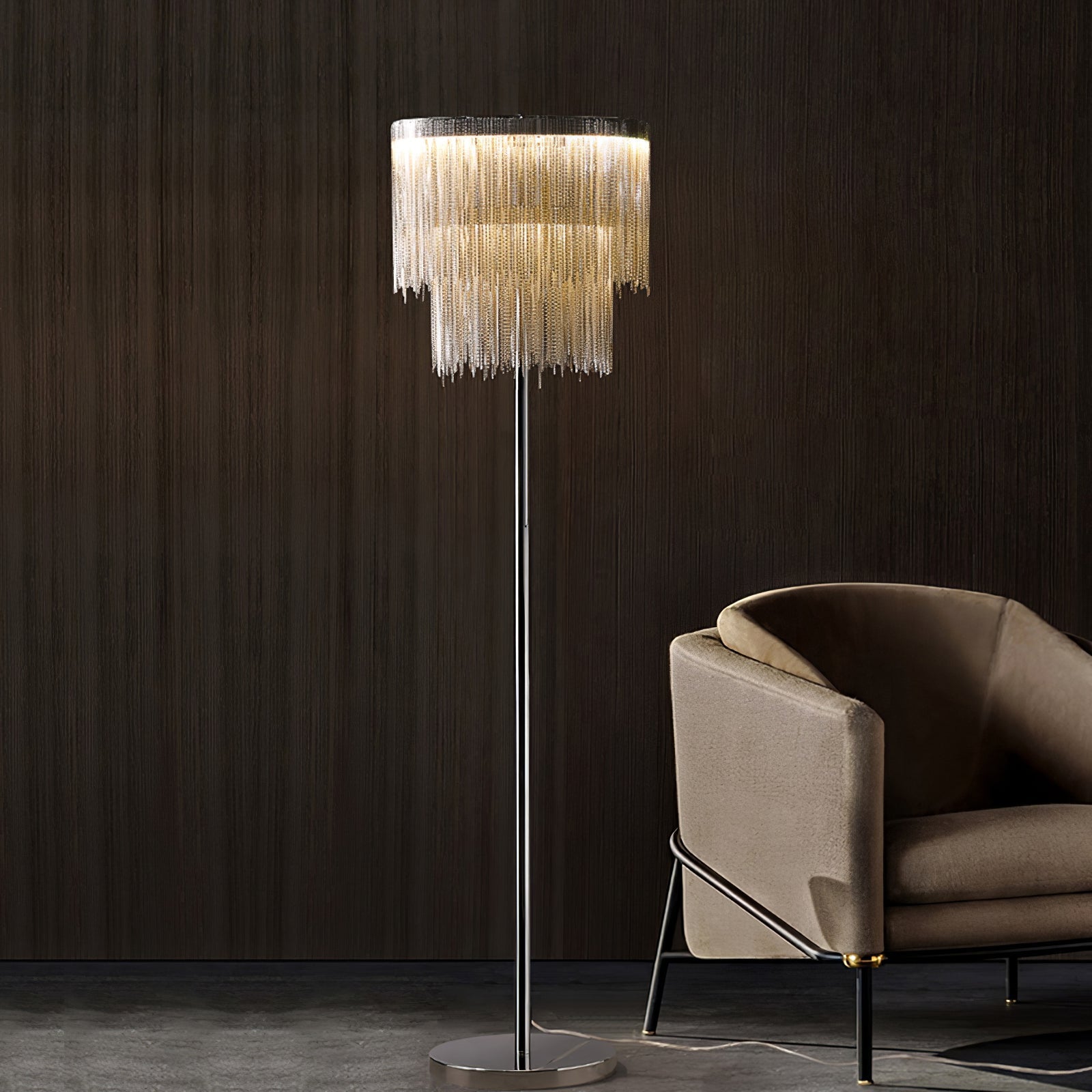 Chesterfield Fringed Standing Illumination