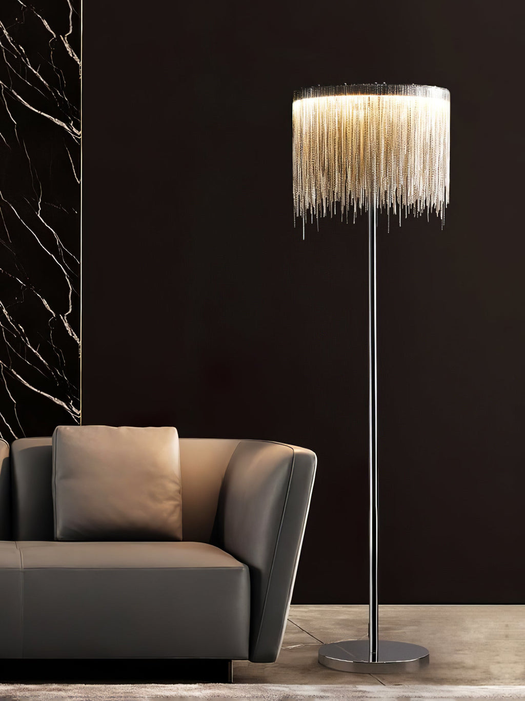 Chesterfield Fringed Standing Illumination