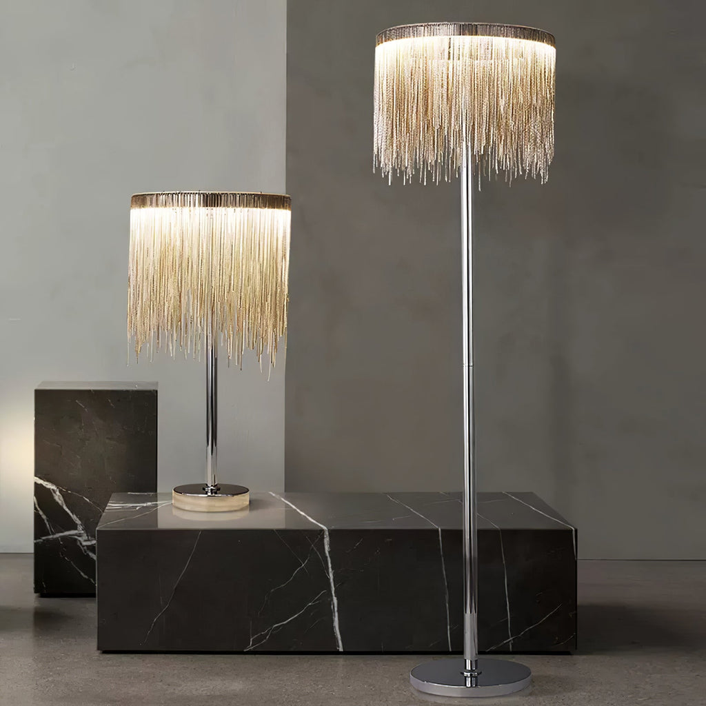 Chesterfield Fringed Standing Illumination