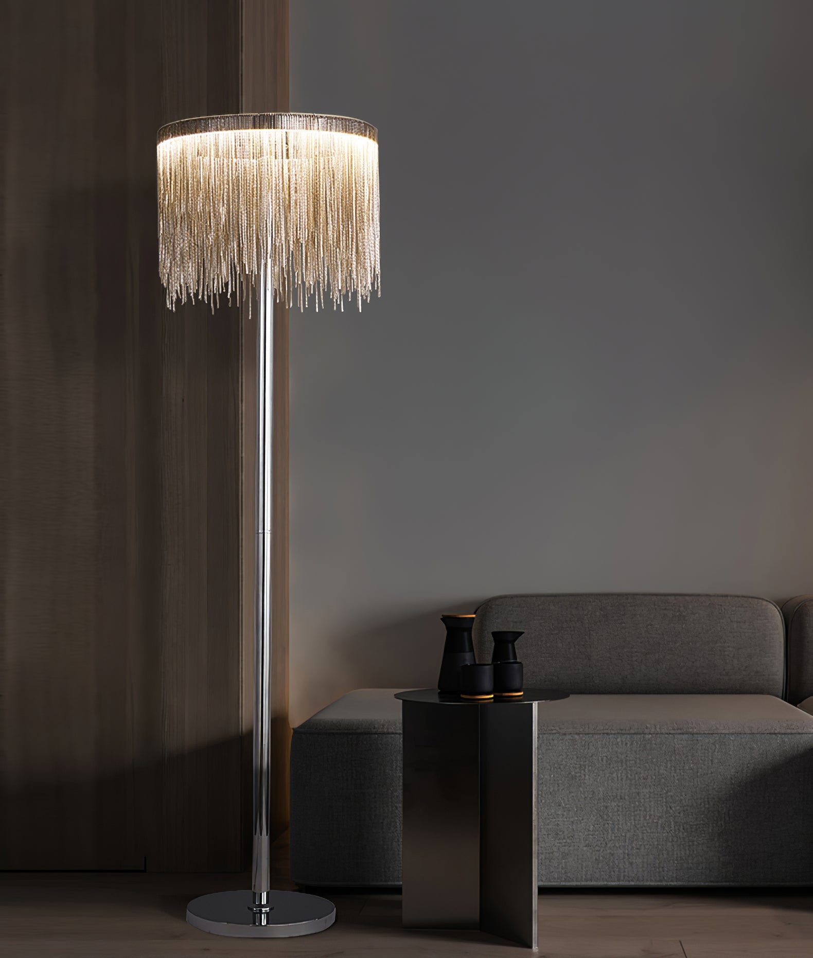 Chesterfield Fringed Standing Illumination