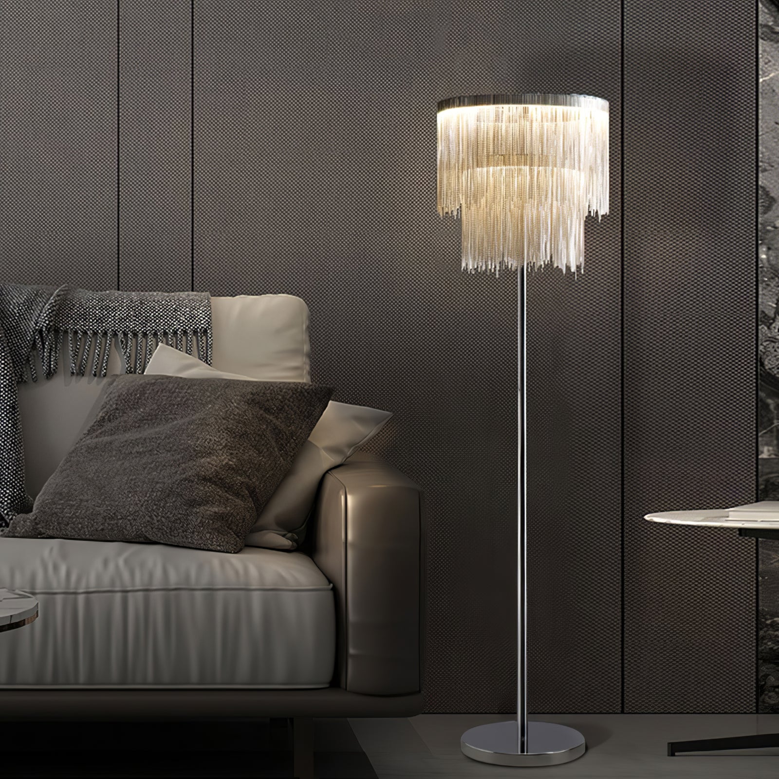 Chesterfield Fringed Standing Illumination