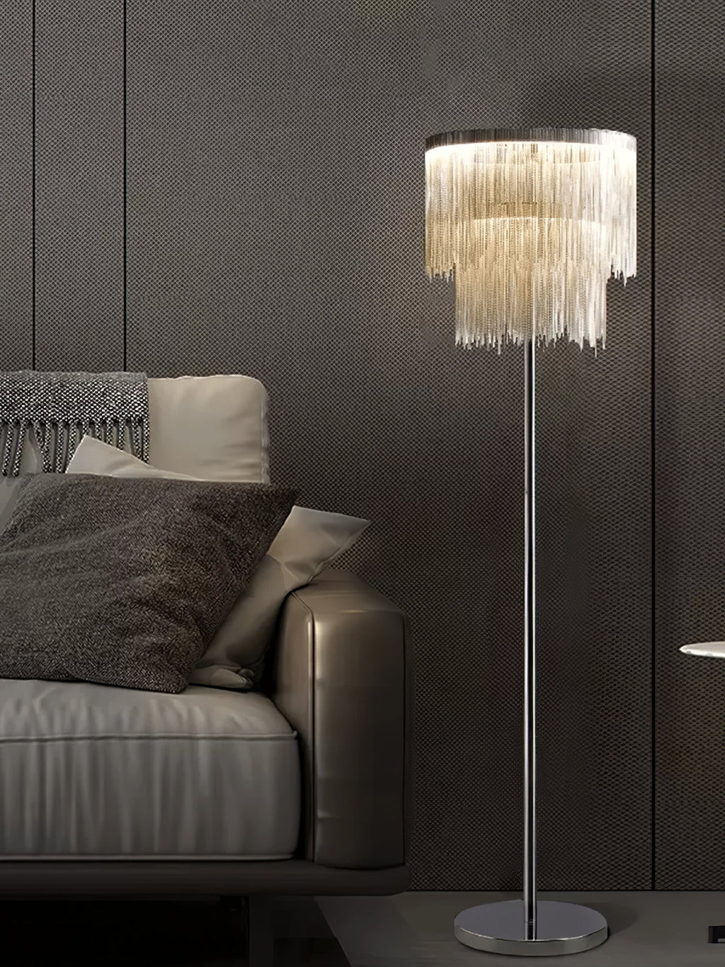 Chesterfield Fringed Standing Illumination