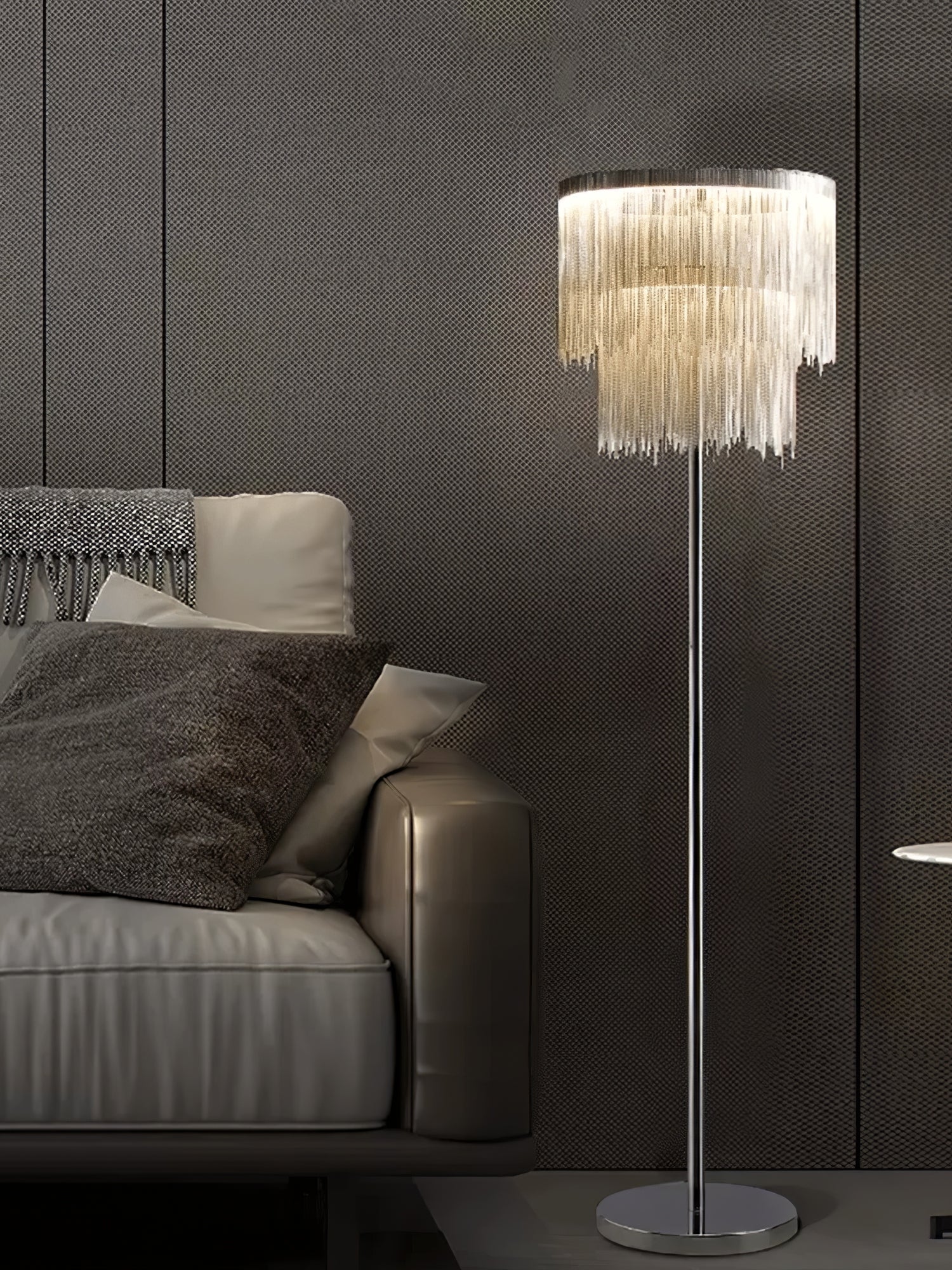 Chesterfield Fringed Standing Illumination