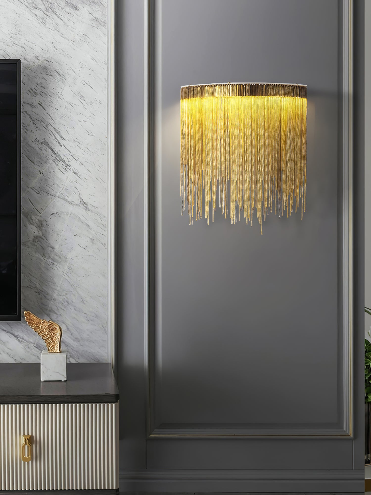 WINTHROP TASSELED ILLUMINATION WALL SCONCE