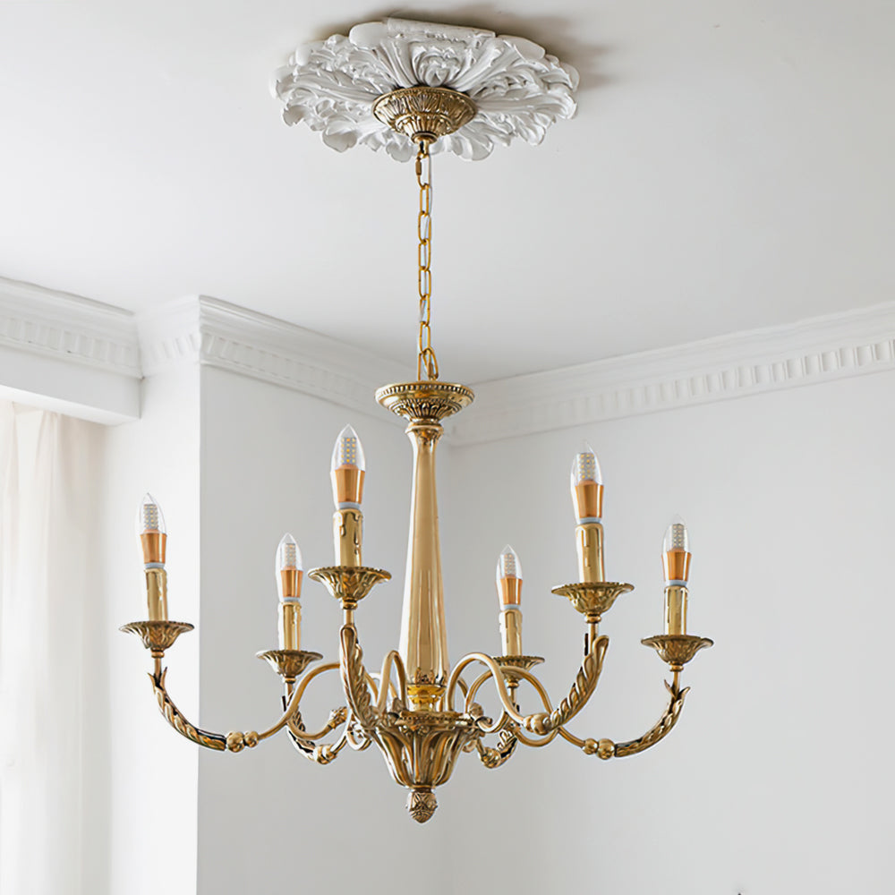 WINDSOR BRASS CANDLELIT HANGING LANTERN