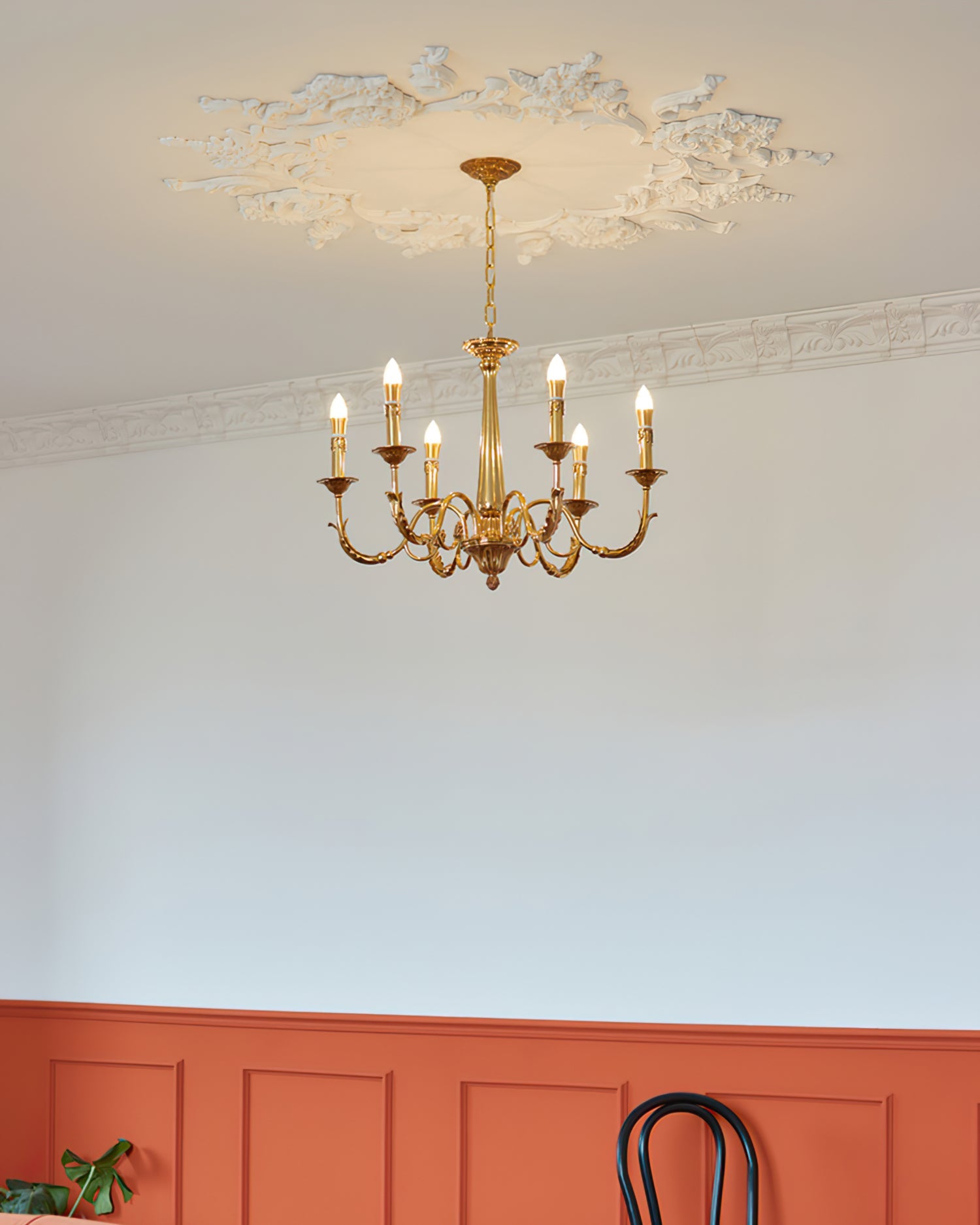 WINDSOR BRASS CANDLELIT HANGING LANTERN