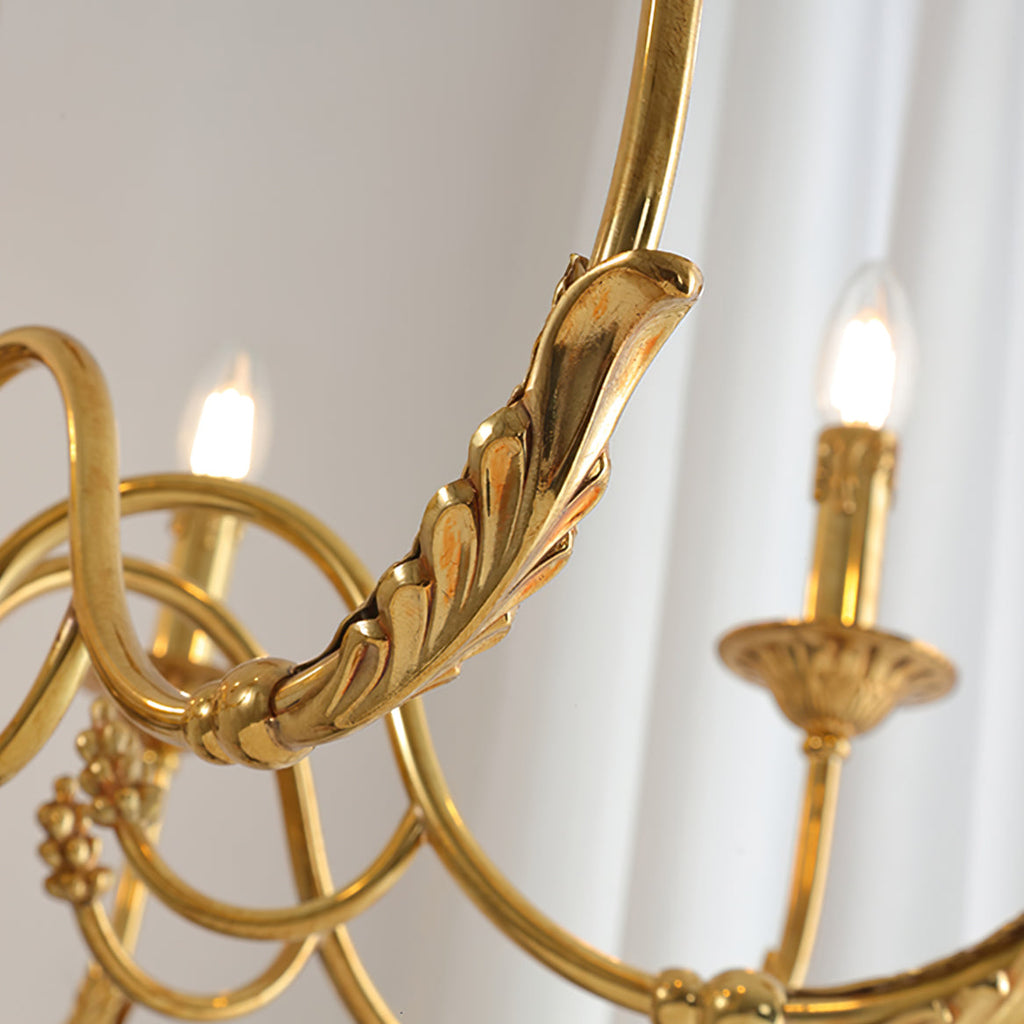 WINDSOR BRASS CANDLELIT HANGING LANTERN