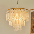 CARLETON CAPIZ FLEUR CHANDELIER