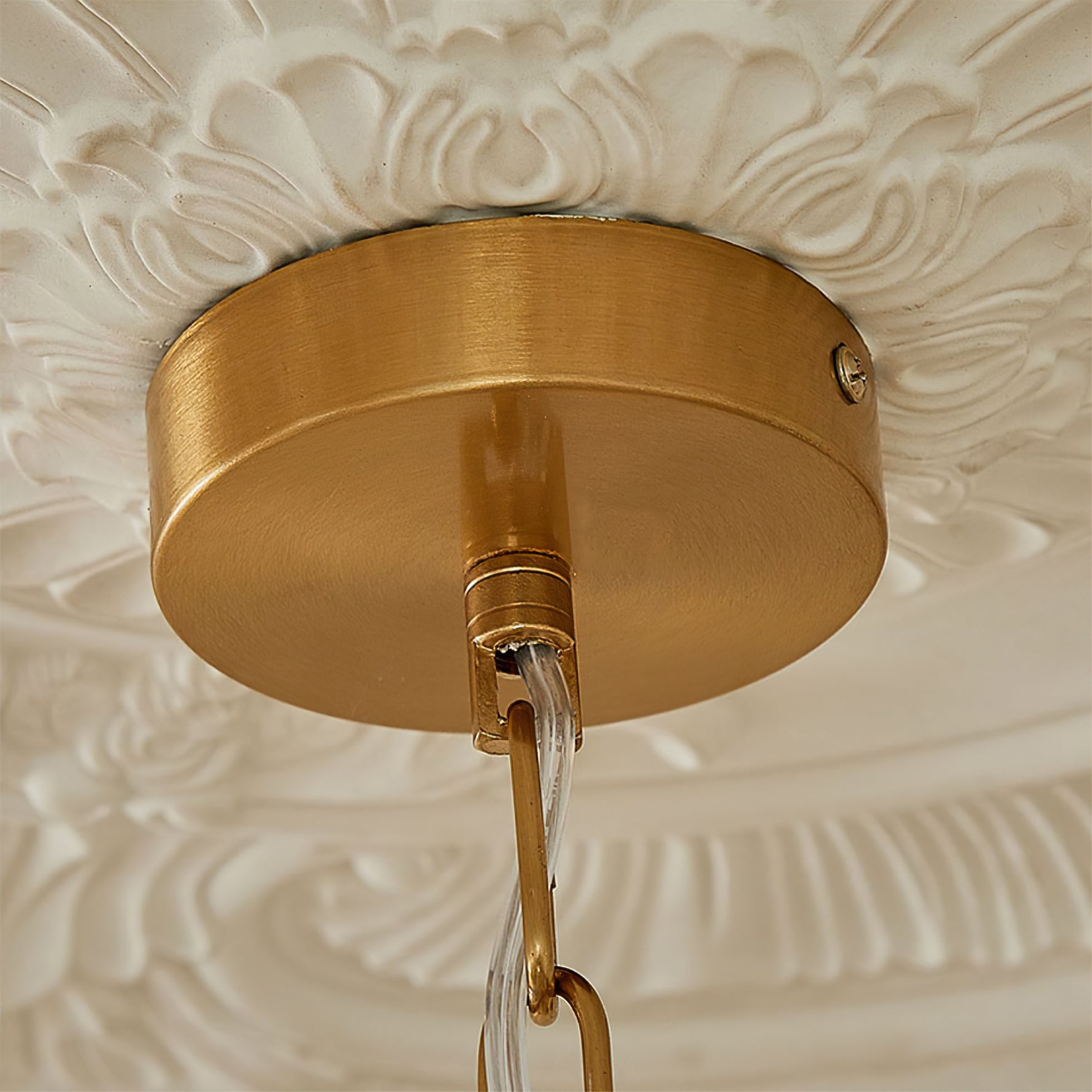 CARLETON CAPIZ FLEUR CHANDELIER