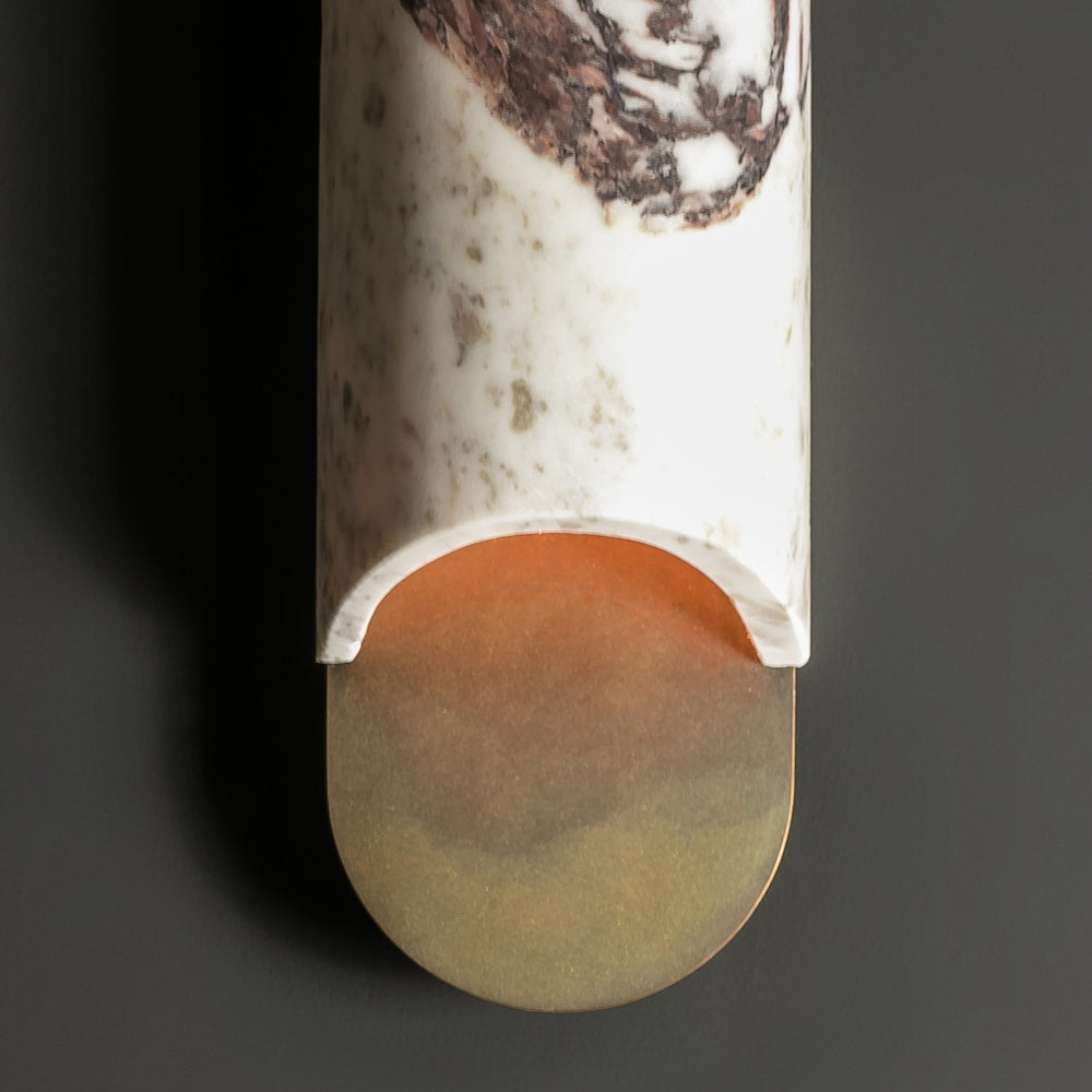 WINTHORPE AMBER GLOBE WALL SCONCE
