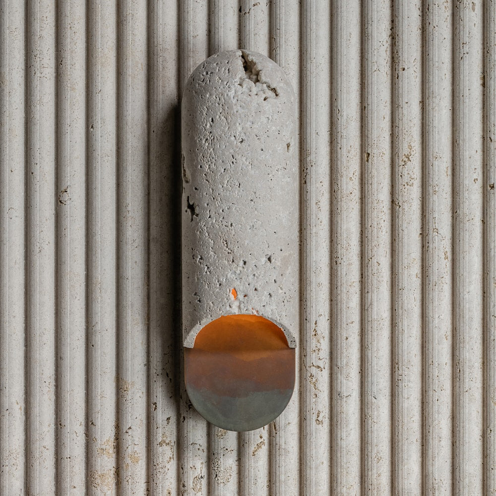 WINTHORPE AMBER GLOBE WALL SCONCE