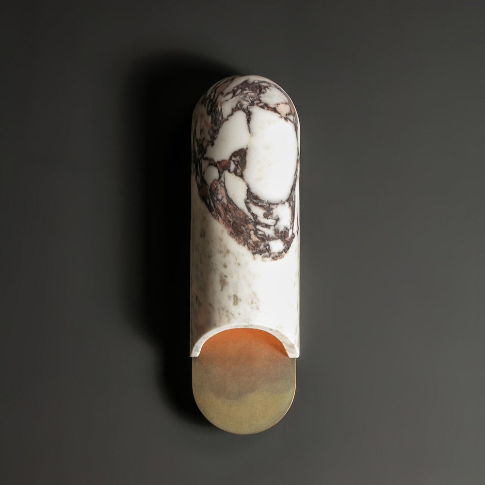 WINTHORPE AMBER GLOBE WALL SCONCE