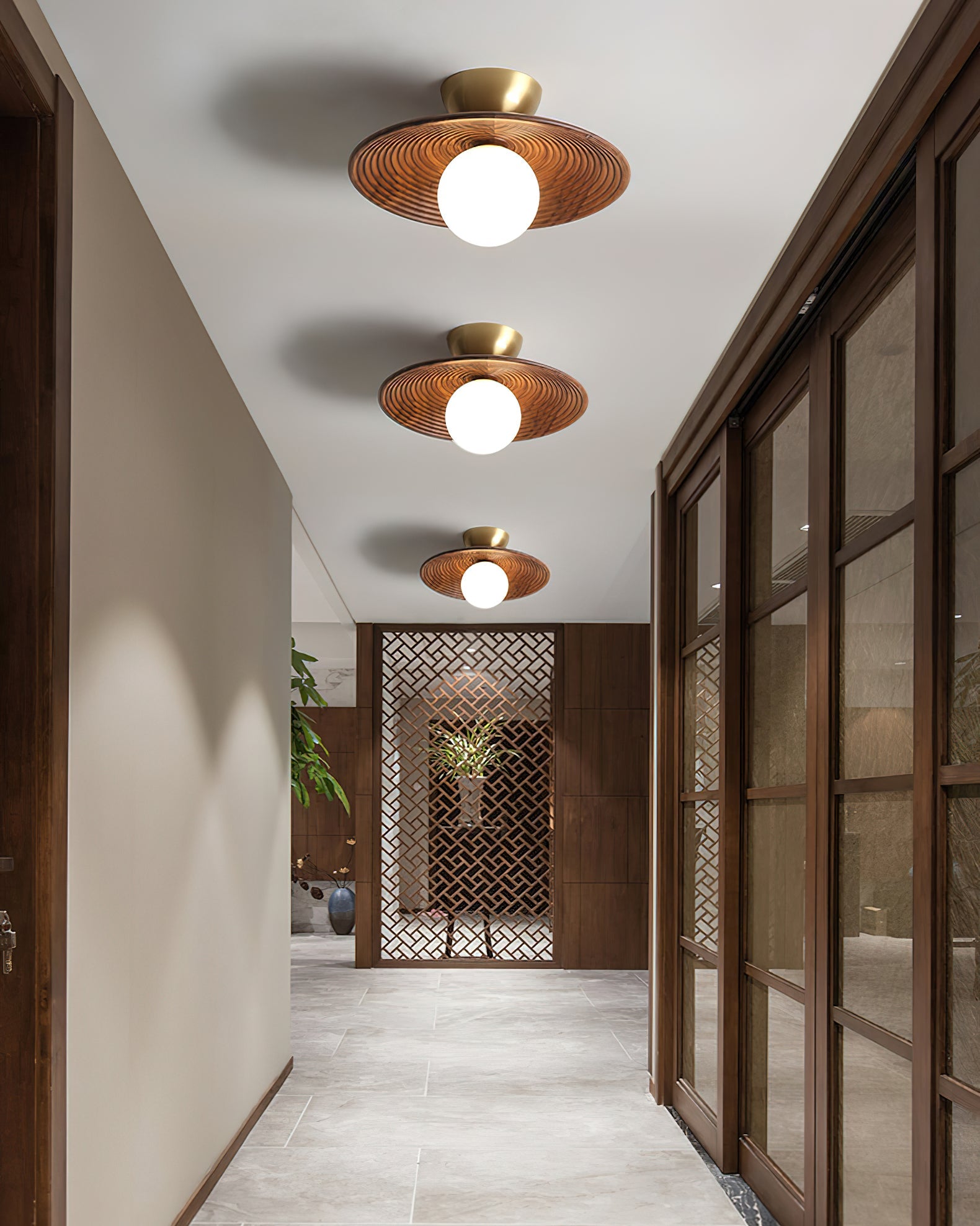 FENWICK SHELL-INSPIRED CEILING LANTERN