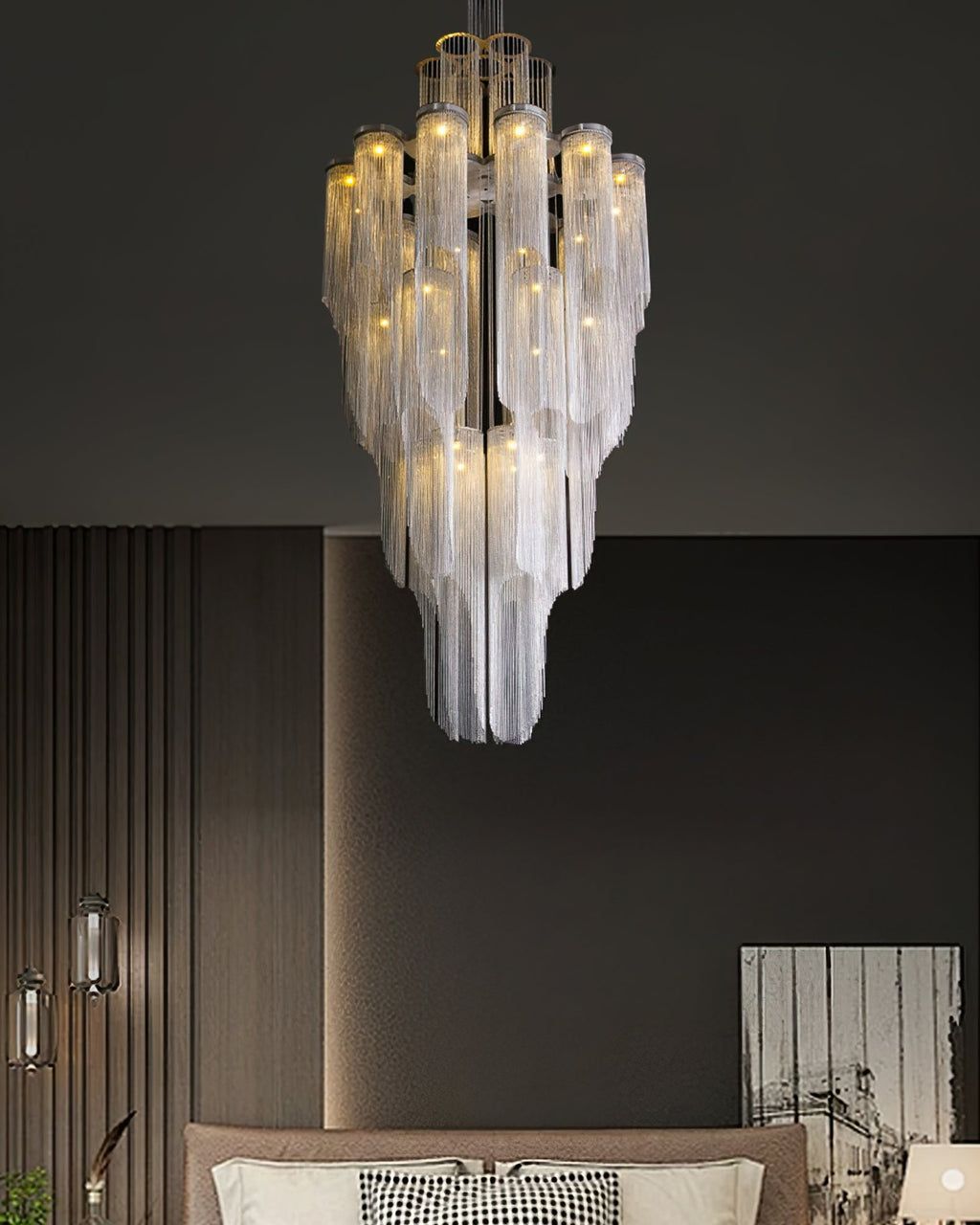 WINTERBOURNE CRYSTAL DRAPED LUMINARY