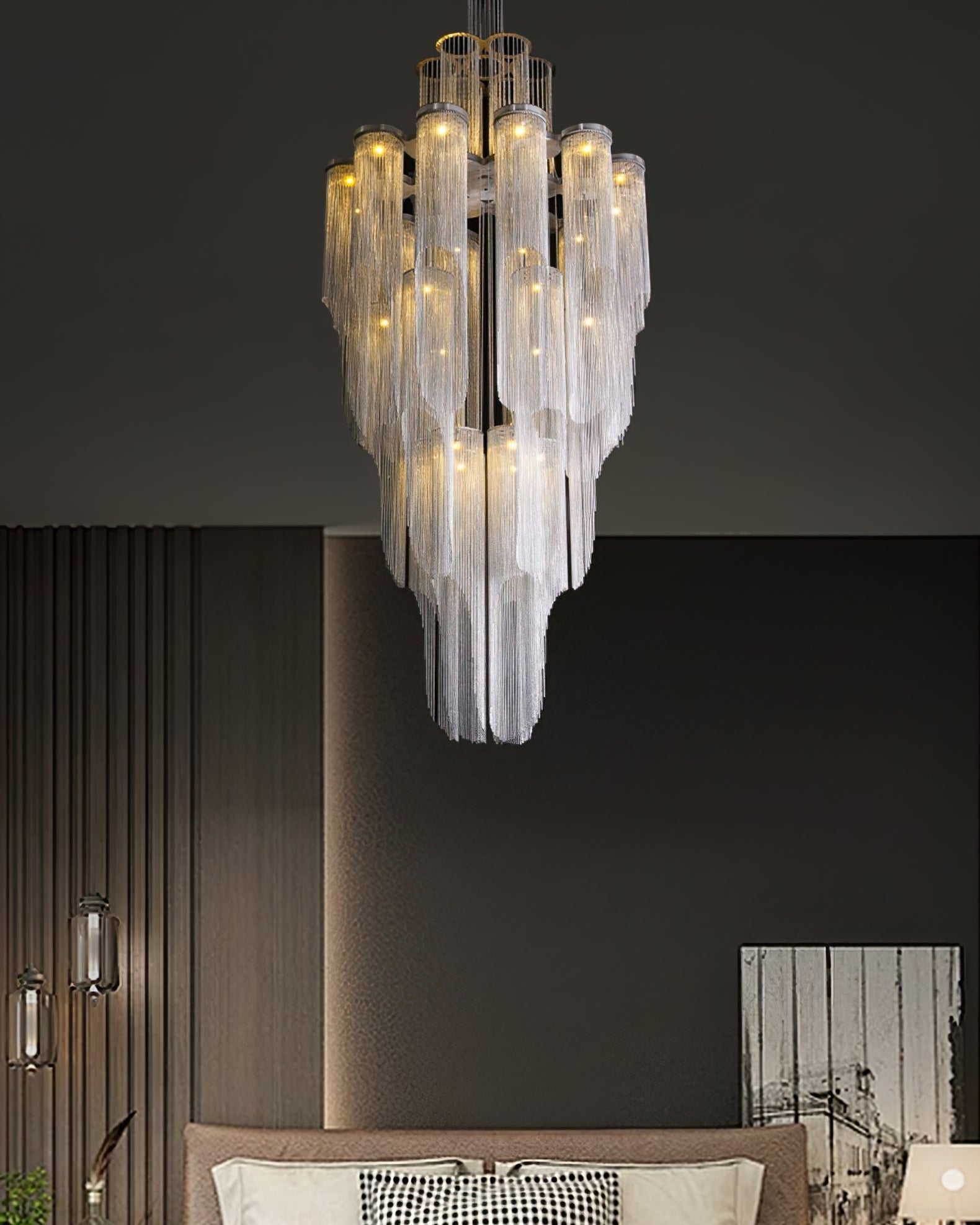 WINTERBOURNE CRYSTAL DRAPED LUMINARY