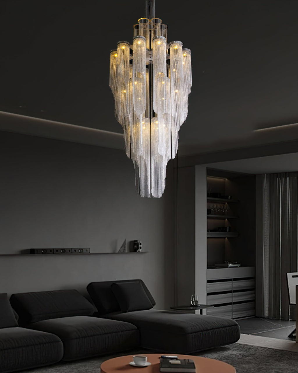WINTERBOURNE CRYSTAL DRAPED LUMINARY