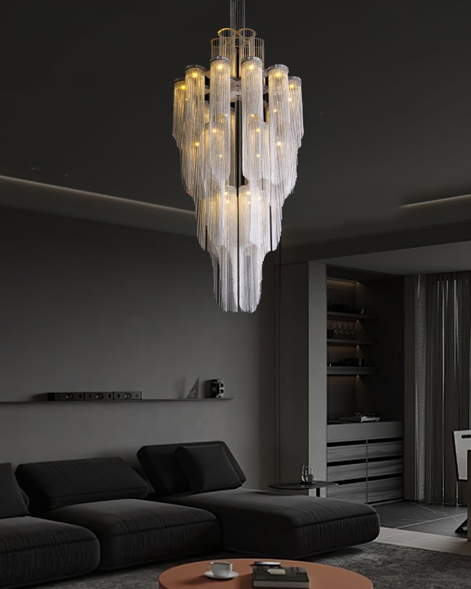 WINTERBOURNE CRYSTAL DRAPED LUMINARY