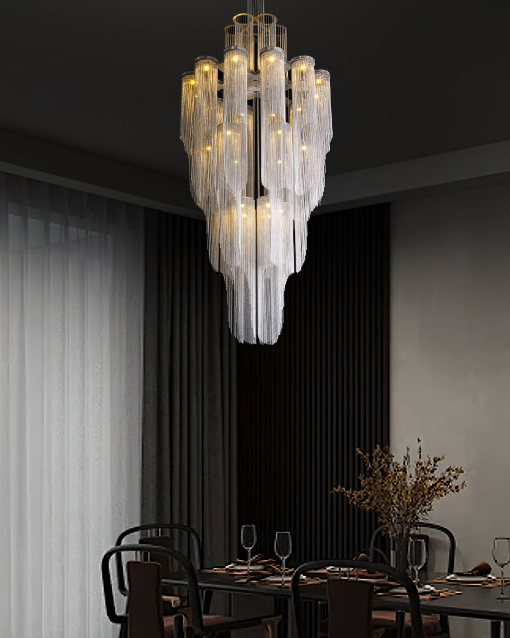 WINTERBOURNE CRYSTAL DRAPED LUMINARY