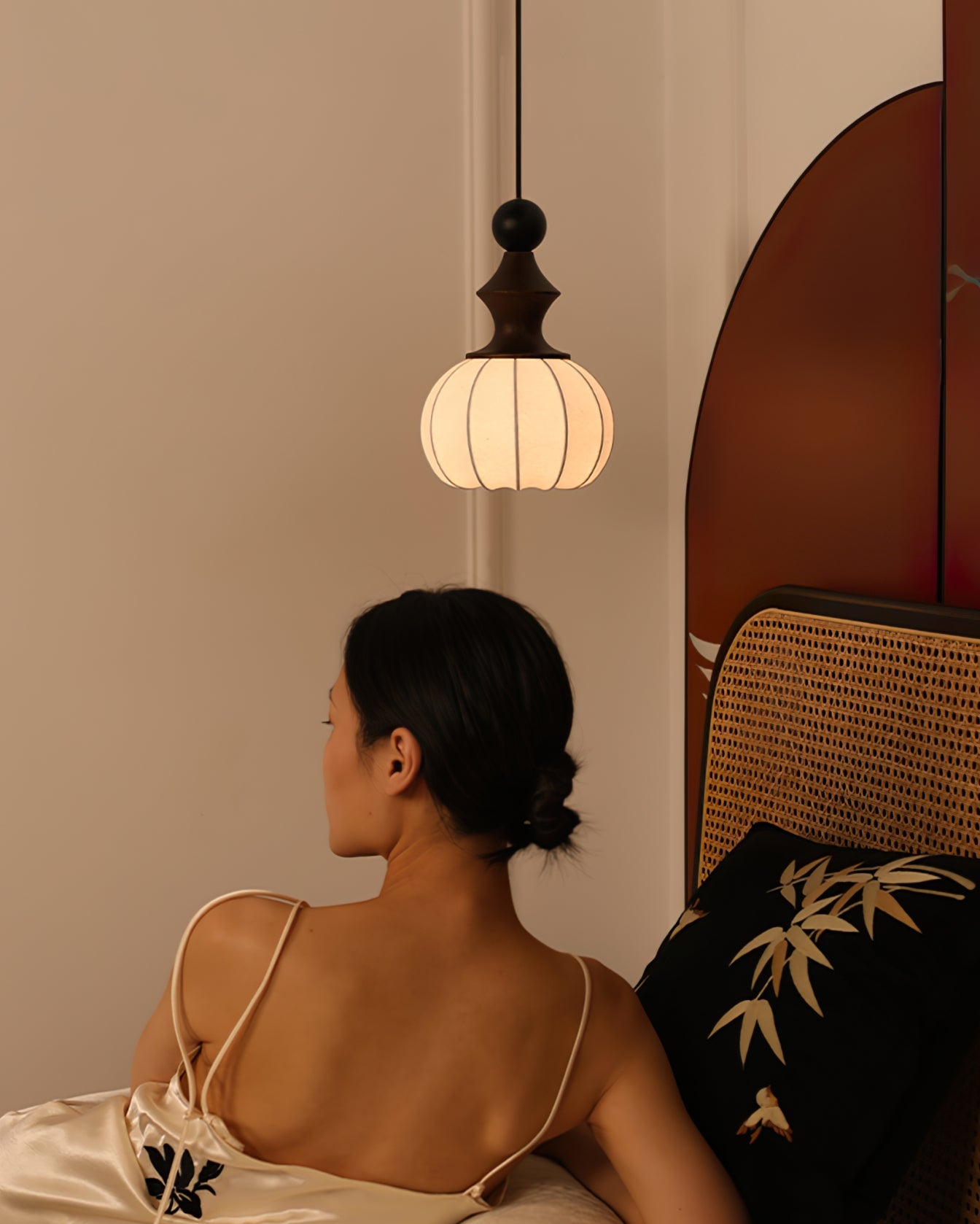 WINTHROP GLAZED CERAMIC HANGING LAMP