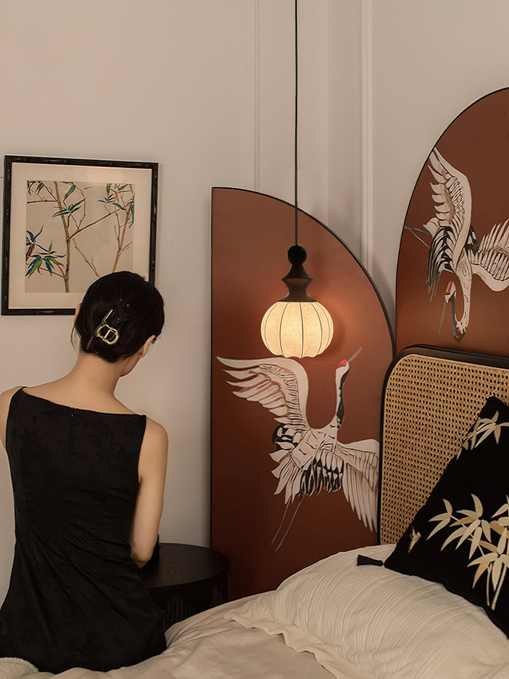 WINTHROP GLAZED CERAMIC HANGING LAMP