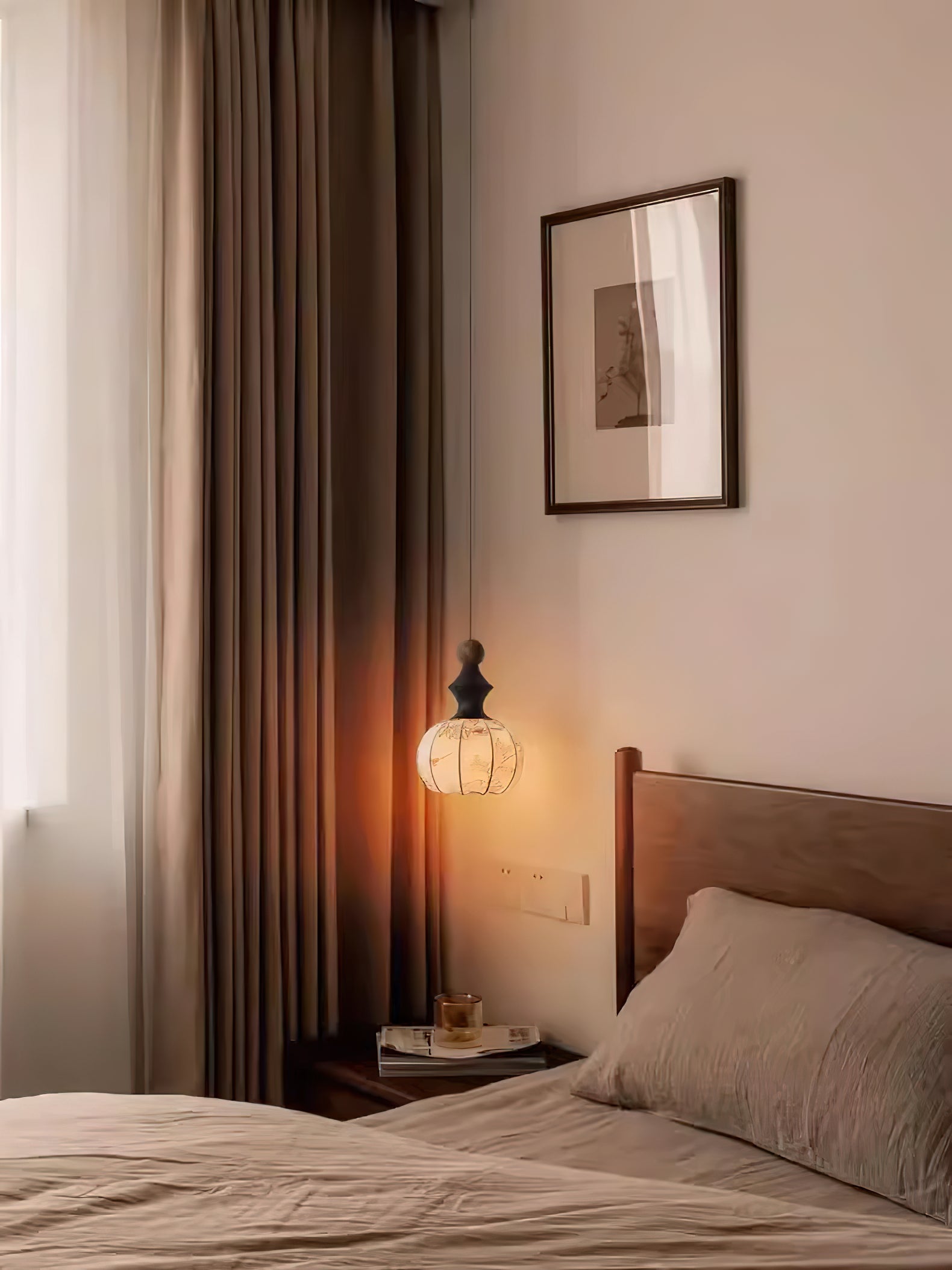 WINTHROP GLAZED CERAMIC HANGING LAMP