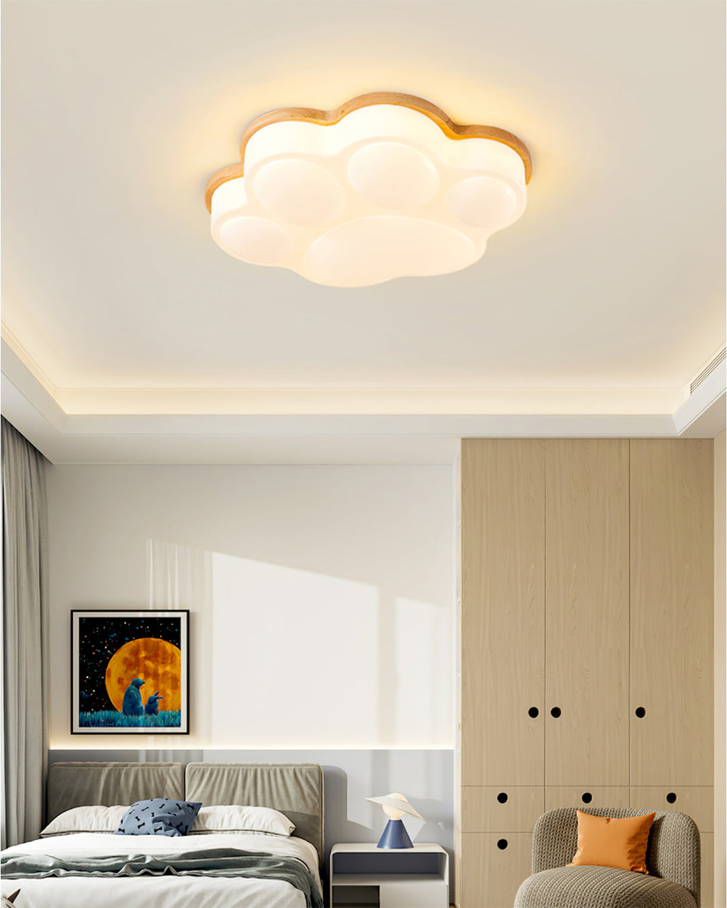 WHISKERWORTH PAW PRINT LUMINAIRE