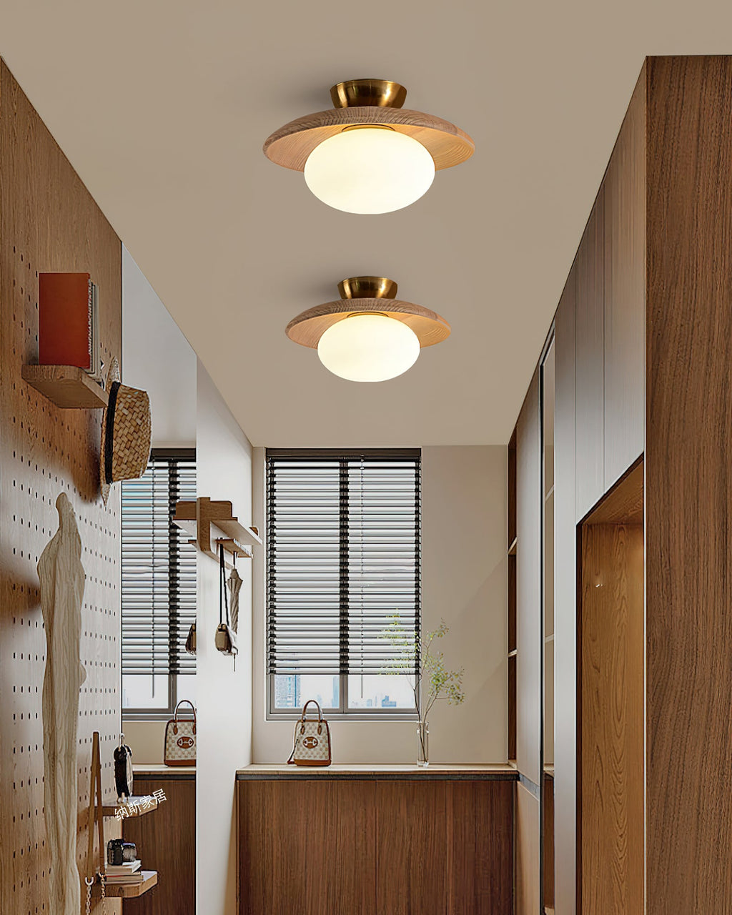 WINTHROP FROSTED GLASS DRUM LIGHT