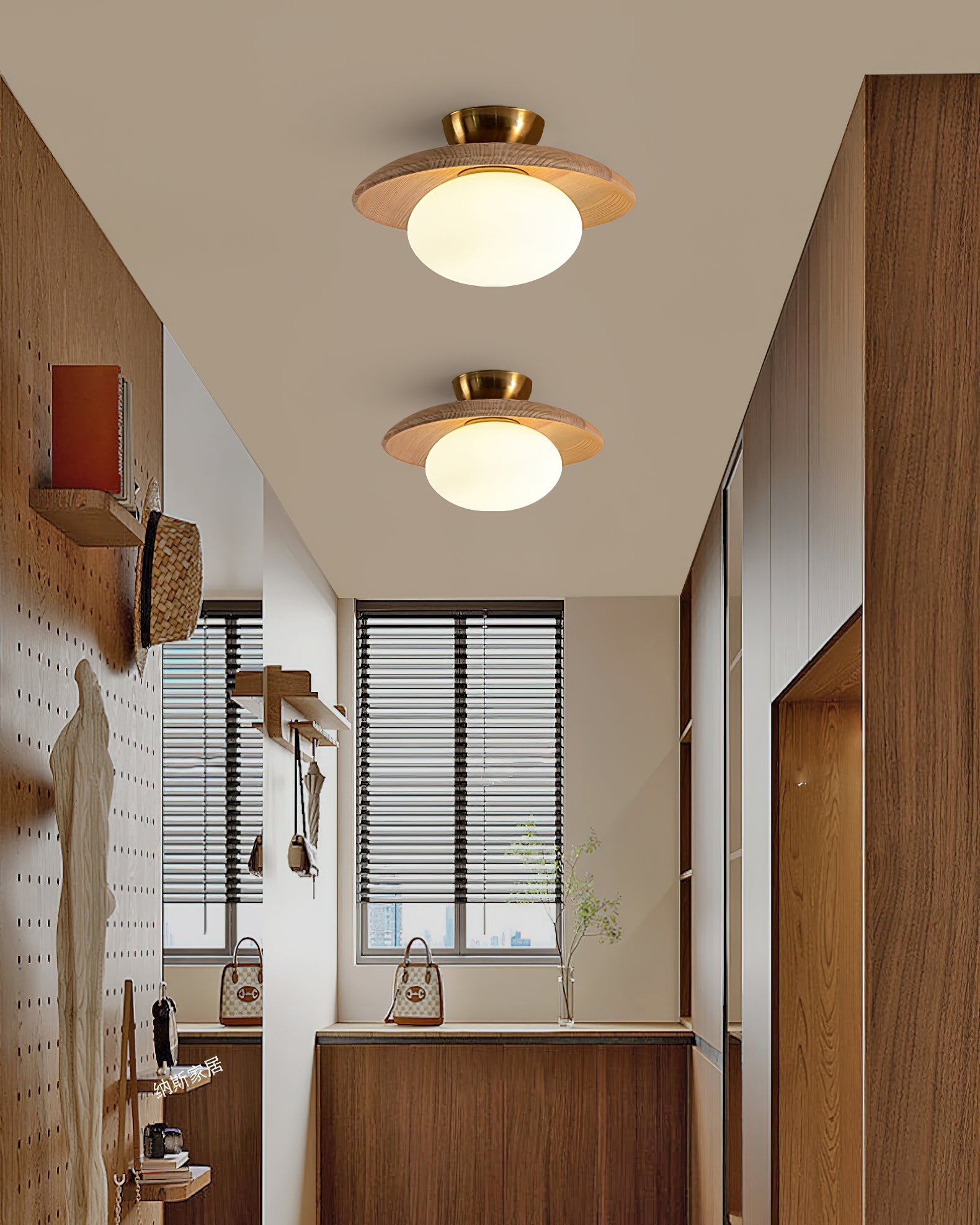 WINTHROP FROSTED GLASS DRUM LIGHT