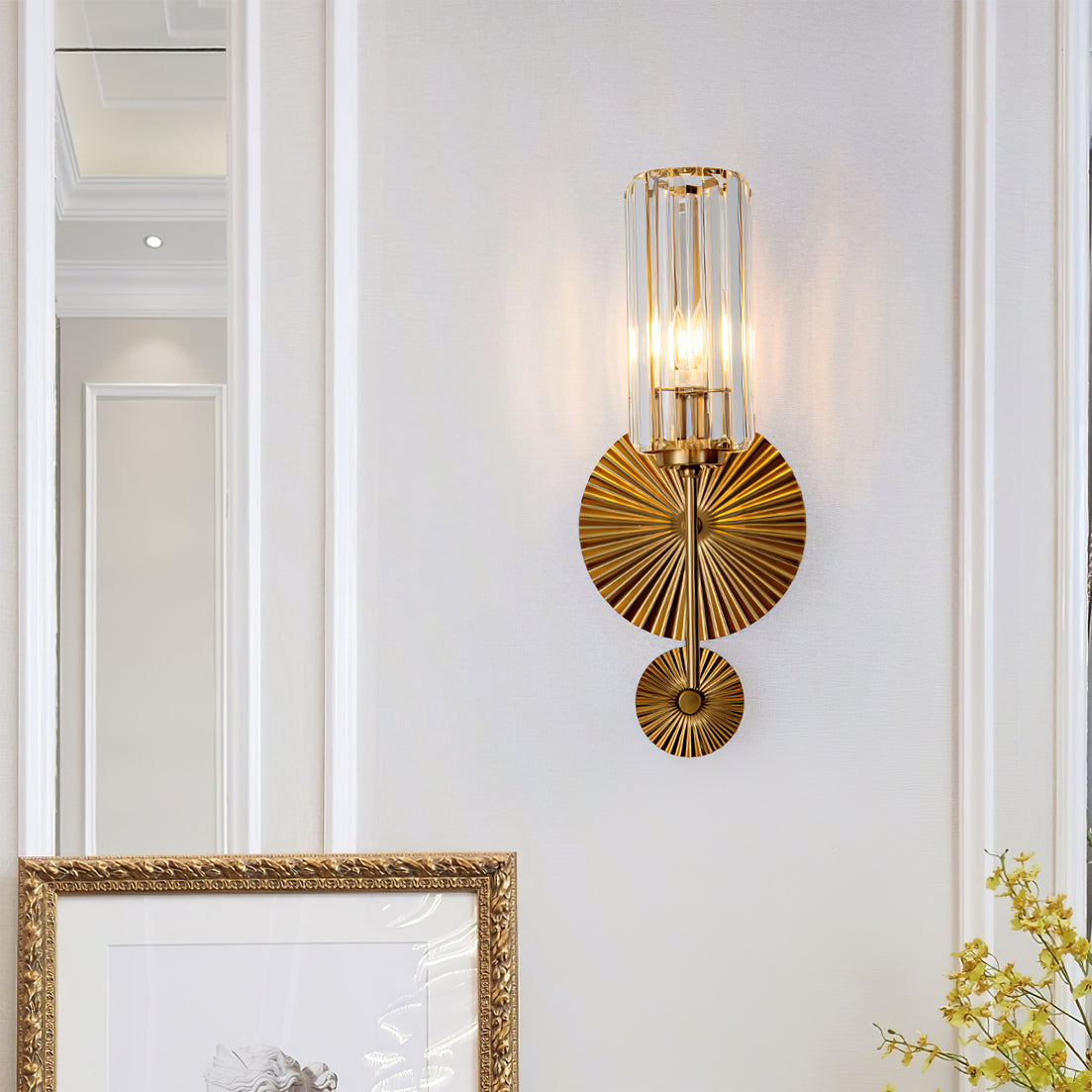 FENWICK VINTAGE BRASS WALL SCONCE