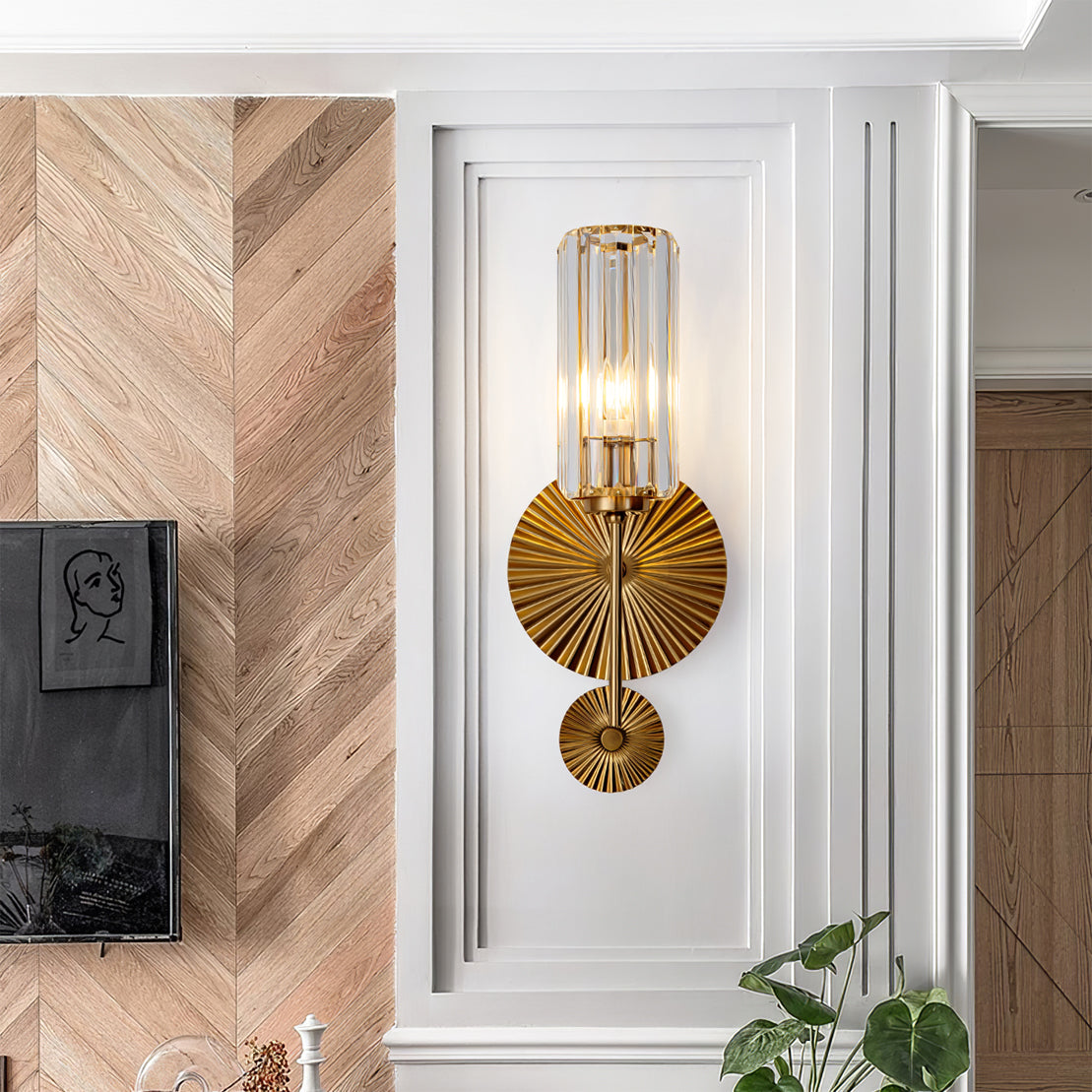 FENWICK VINTAGE BRASS WALL SCONCE