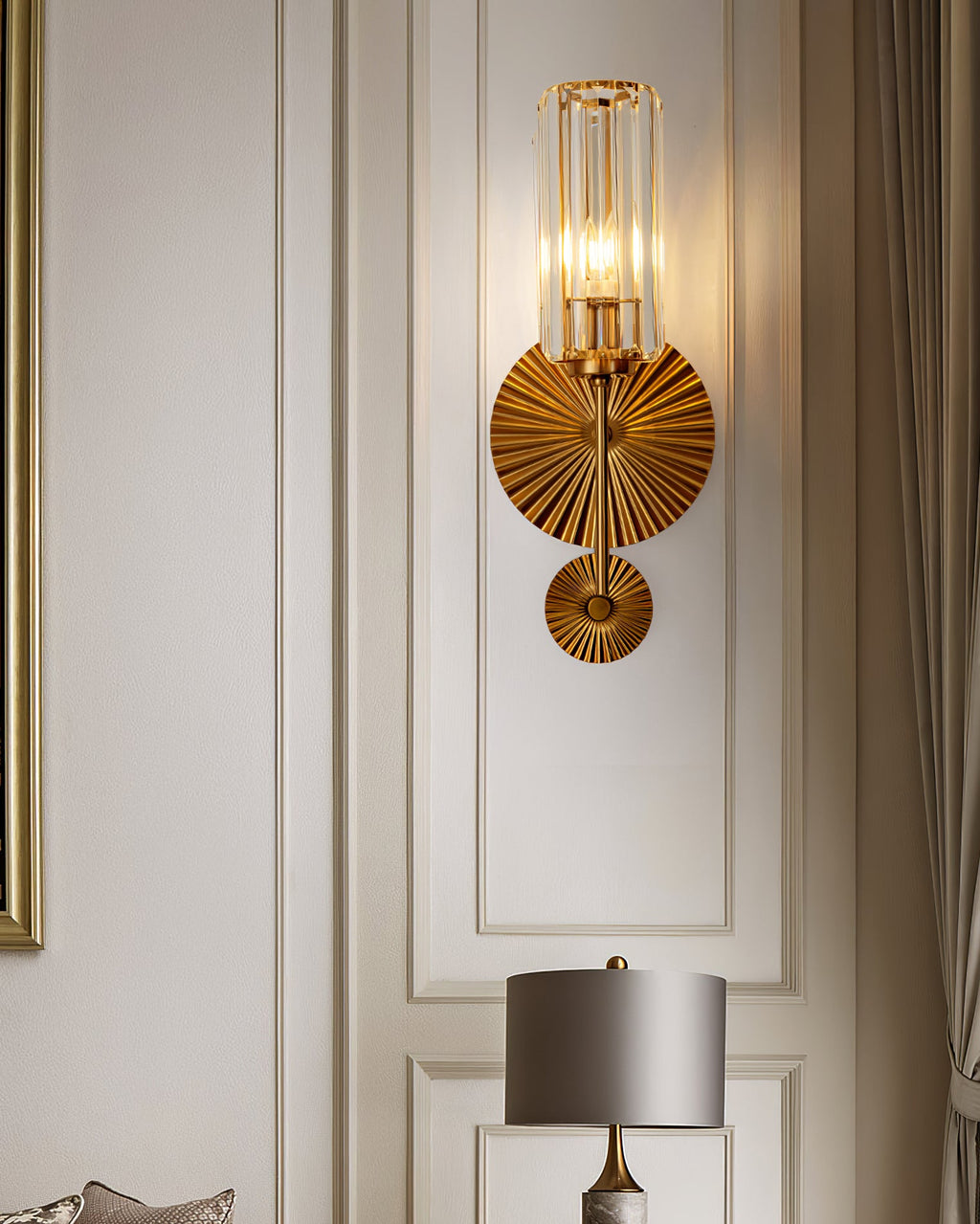 FENWICK VINTAGE BRASS WALL SCONCE