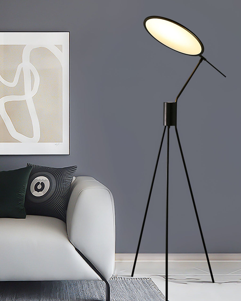 Vespera Gilded Arc Floor Light