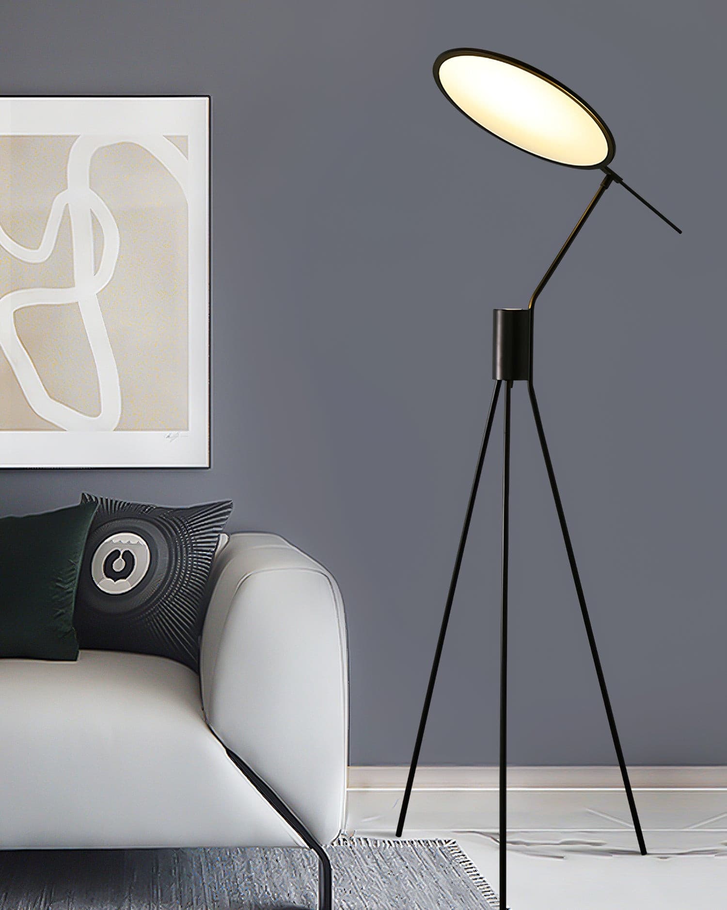 Vespera Gilded Arc Floor Light