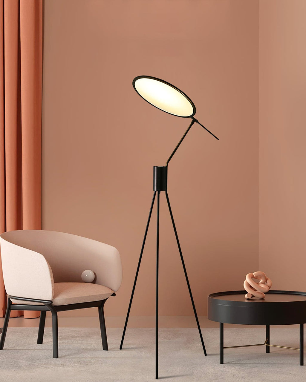 Vespera Gilded Arc Floor Light