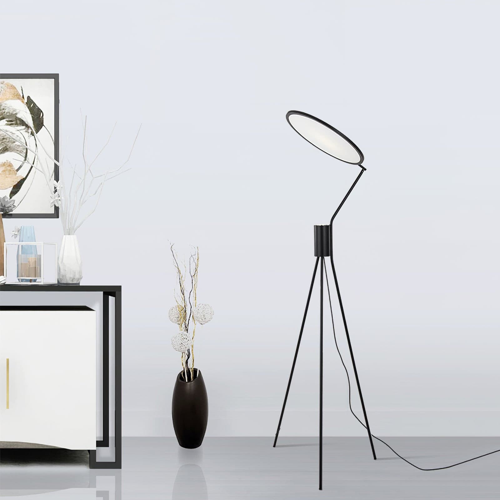 Vespera Gilded Arc Floor Light
